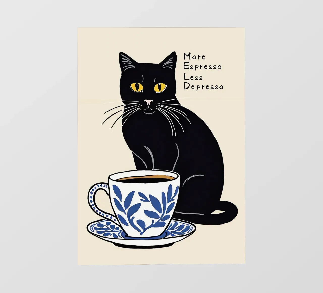 More Espresso Less Depresso telo in pvc da Arjun