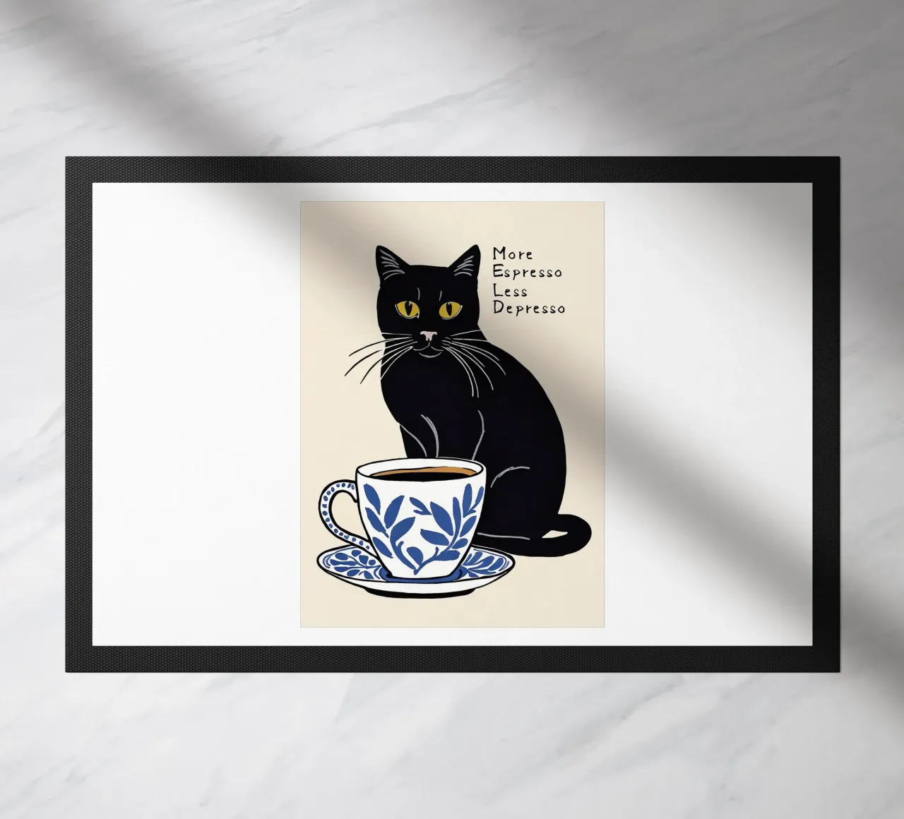 More Espresso Less Depresso zerbino da Arjun