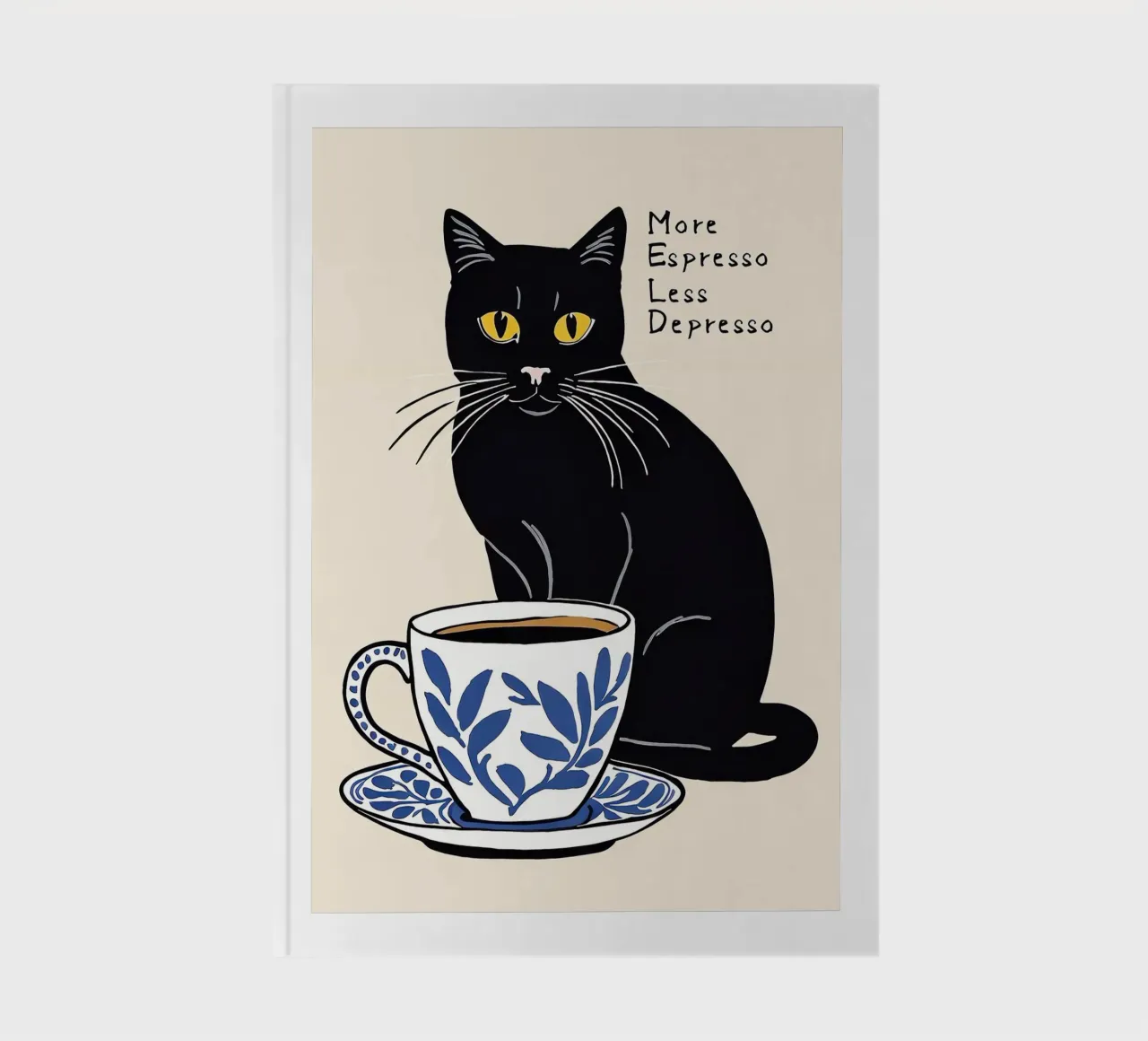 More Espresso Less Depresso notebook by Arjun