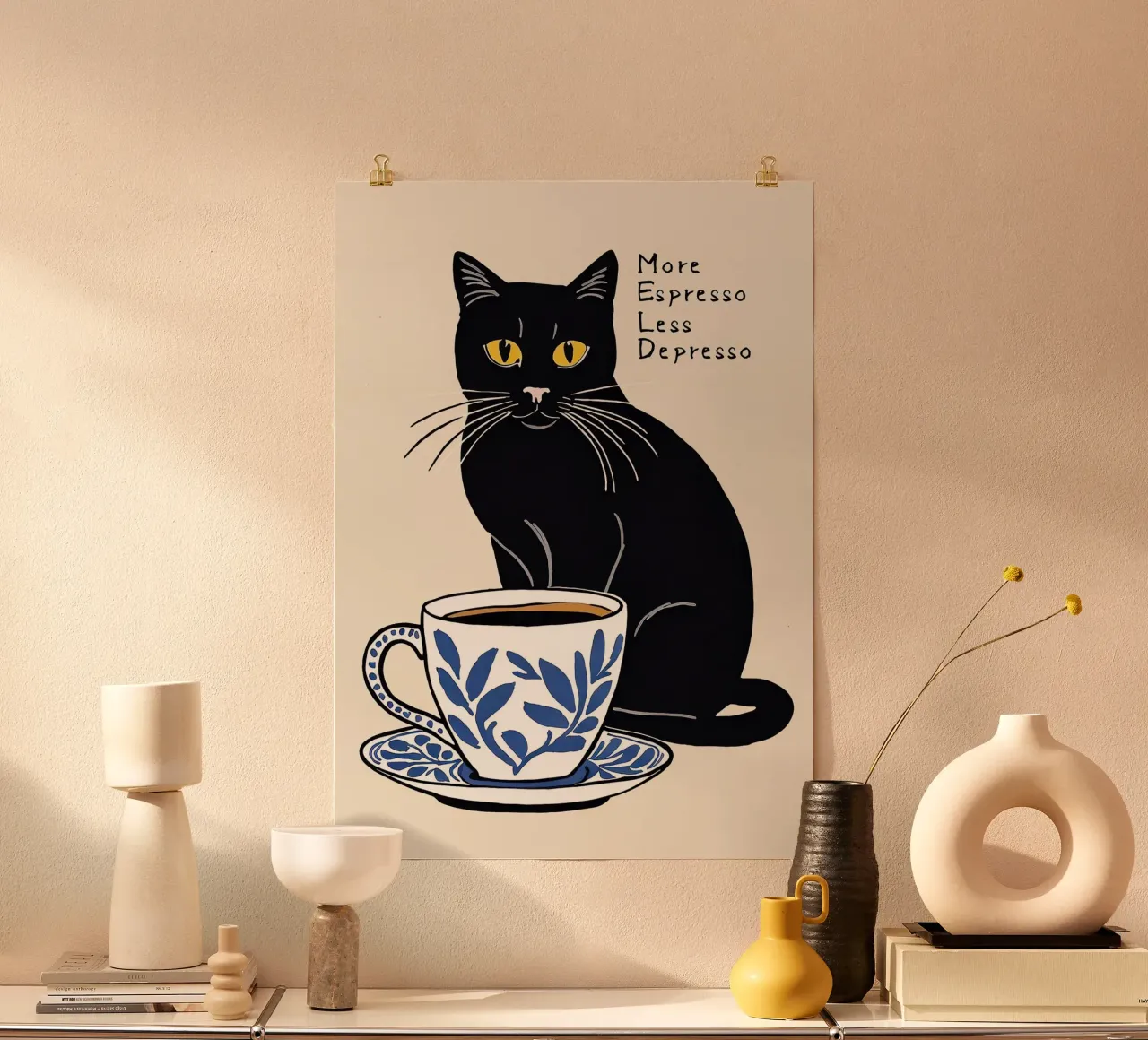More Espresso Less Depresso carta hahnemühle da Arjun