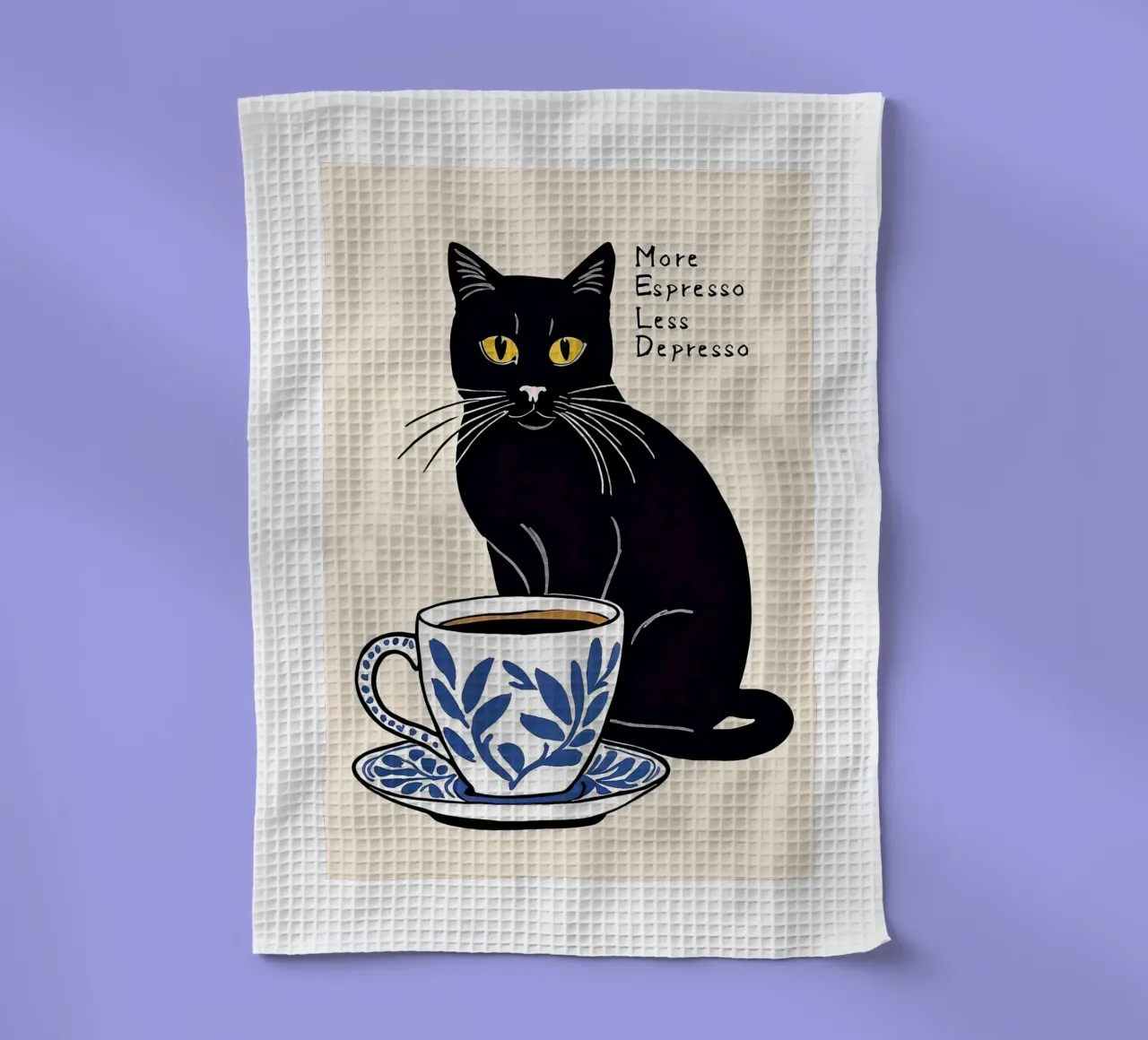 More Espresso Less Depresso canovaccio da cucina da Arjun