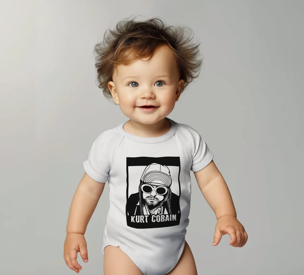 kurt cobain body neonato maniche corte da vanhesling