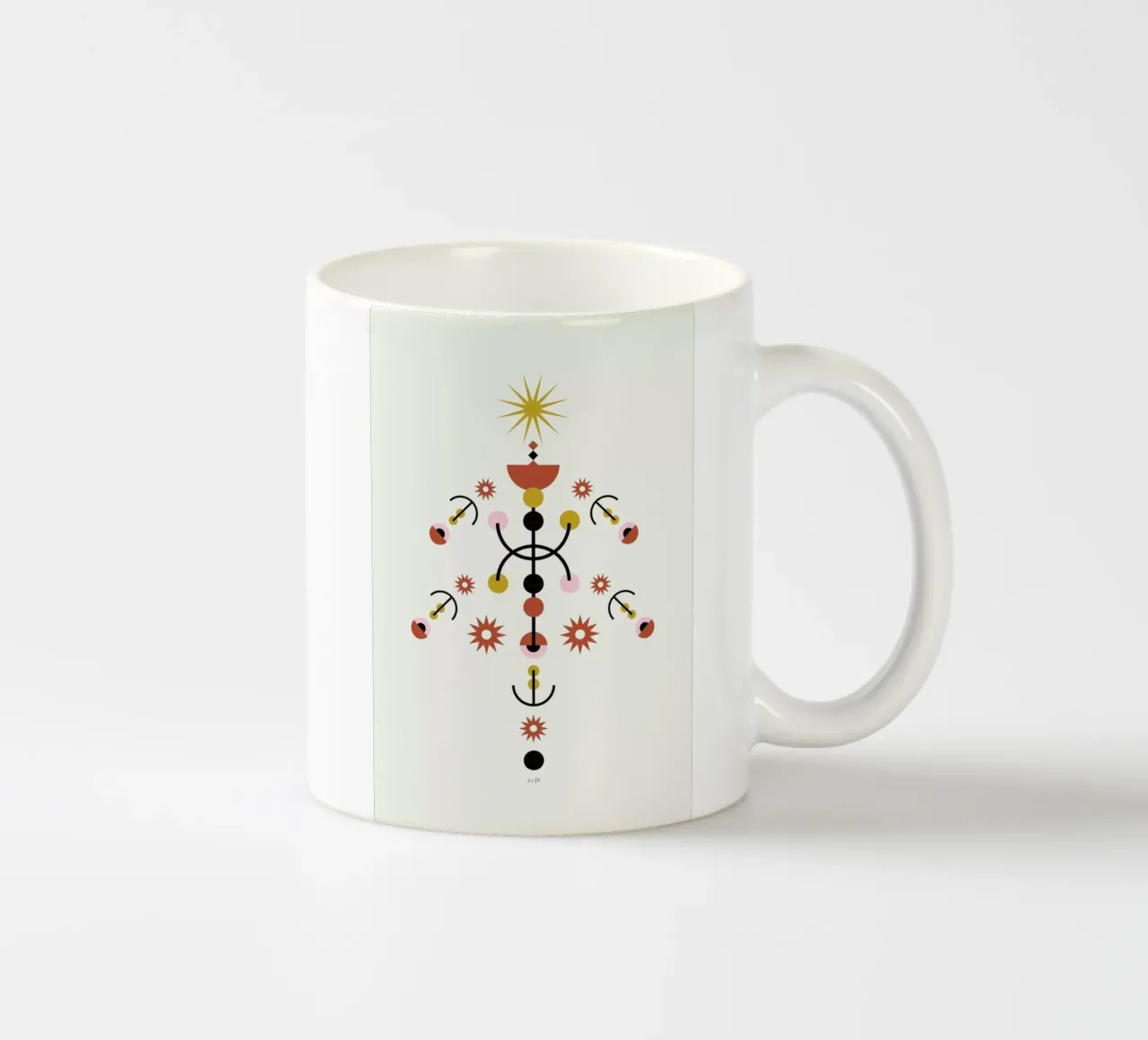 Memphis Christmas Tree tazza in ceramica da Linda Gobeta