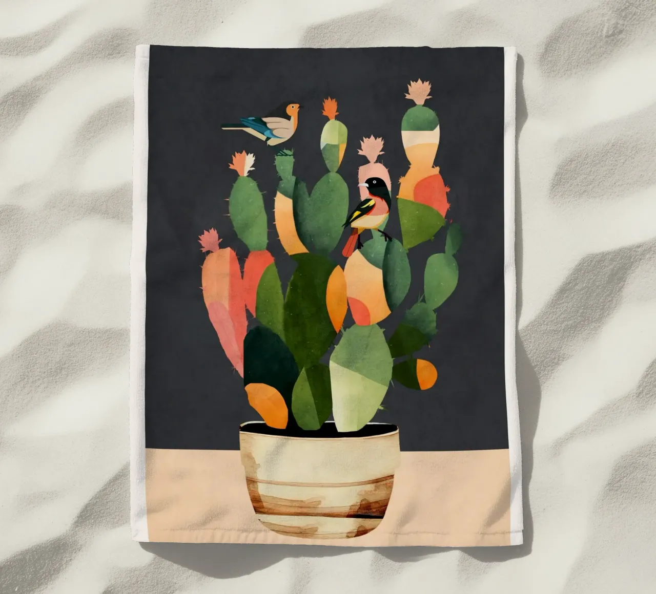 Cactus & Birds 4 telo mare da cityart