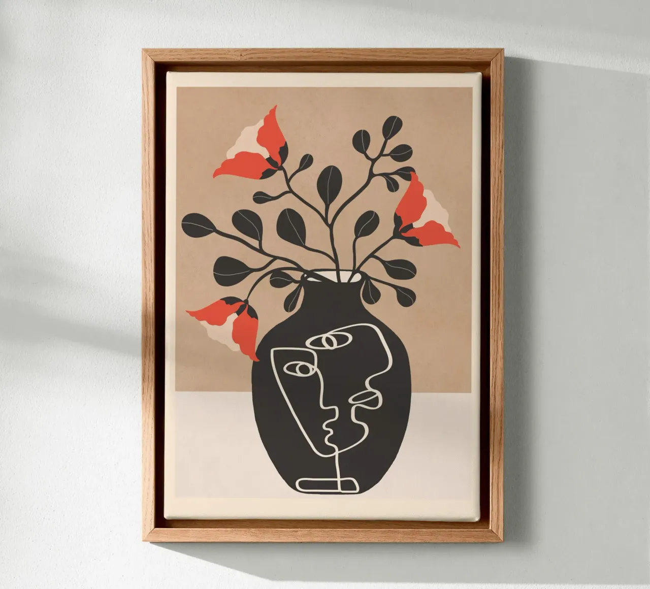 Whispers in Bloom 3 canvas met Baklijst van Nadjaa