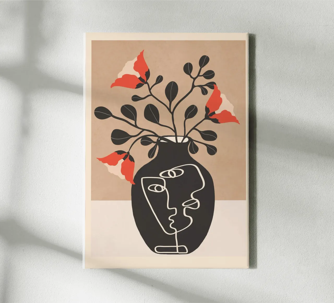 Whispers in Bloom 3 canvas met Baklijst van Nadjaa