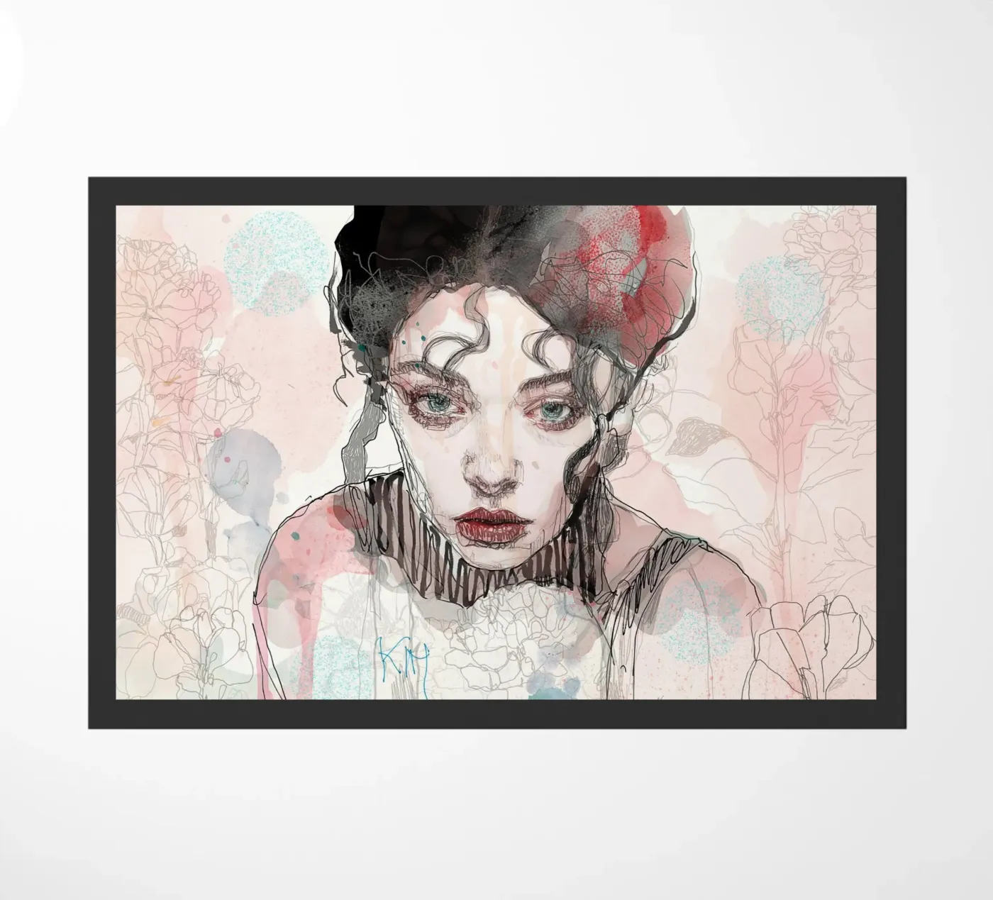 kimmm doormat by Giulio Iurissevich