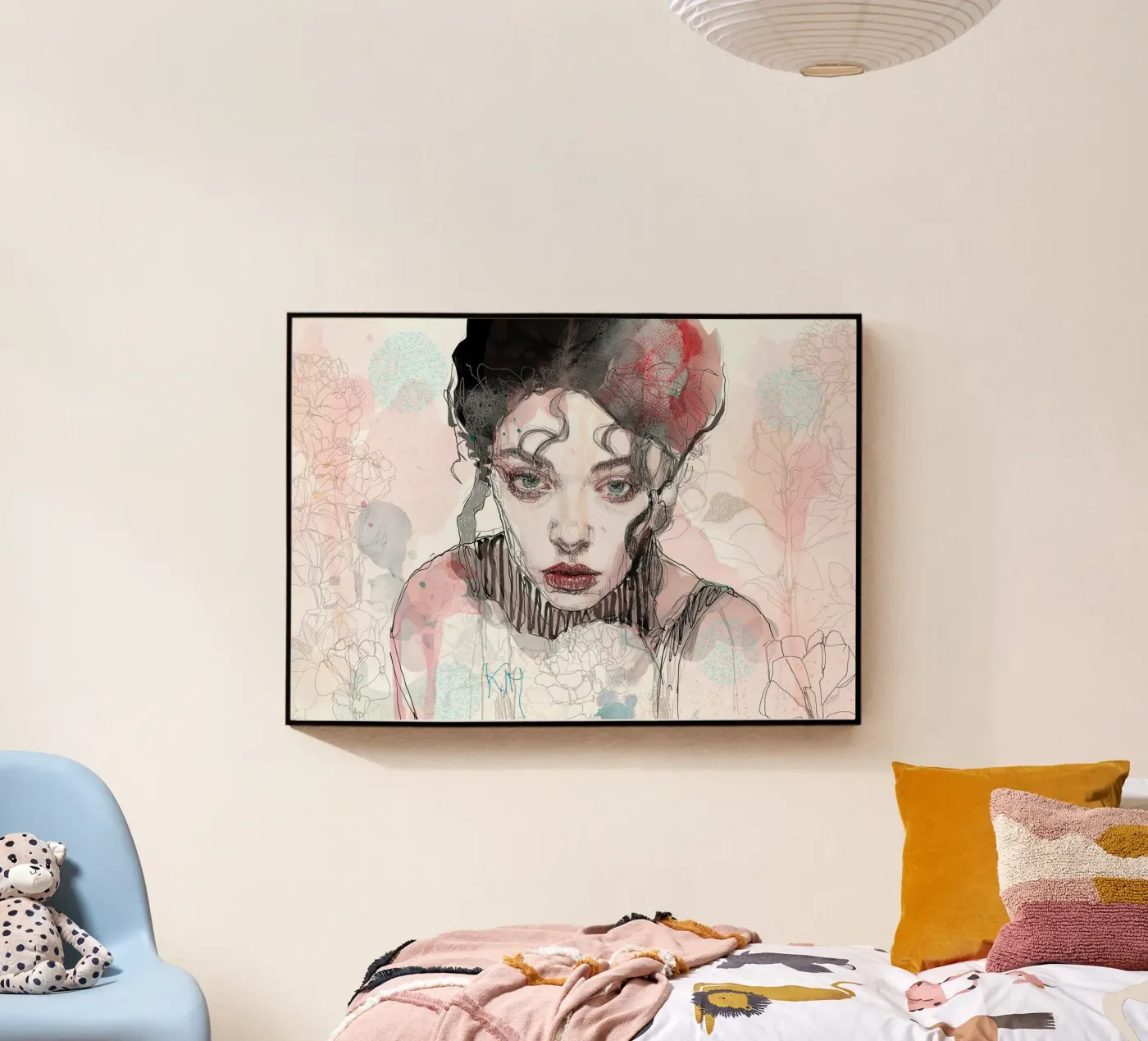 kimmm acryl van Giulio Iurissevich