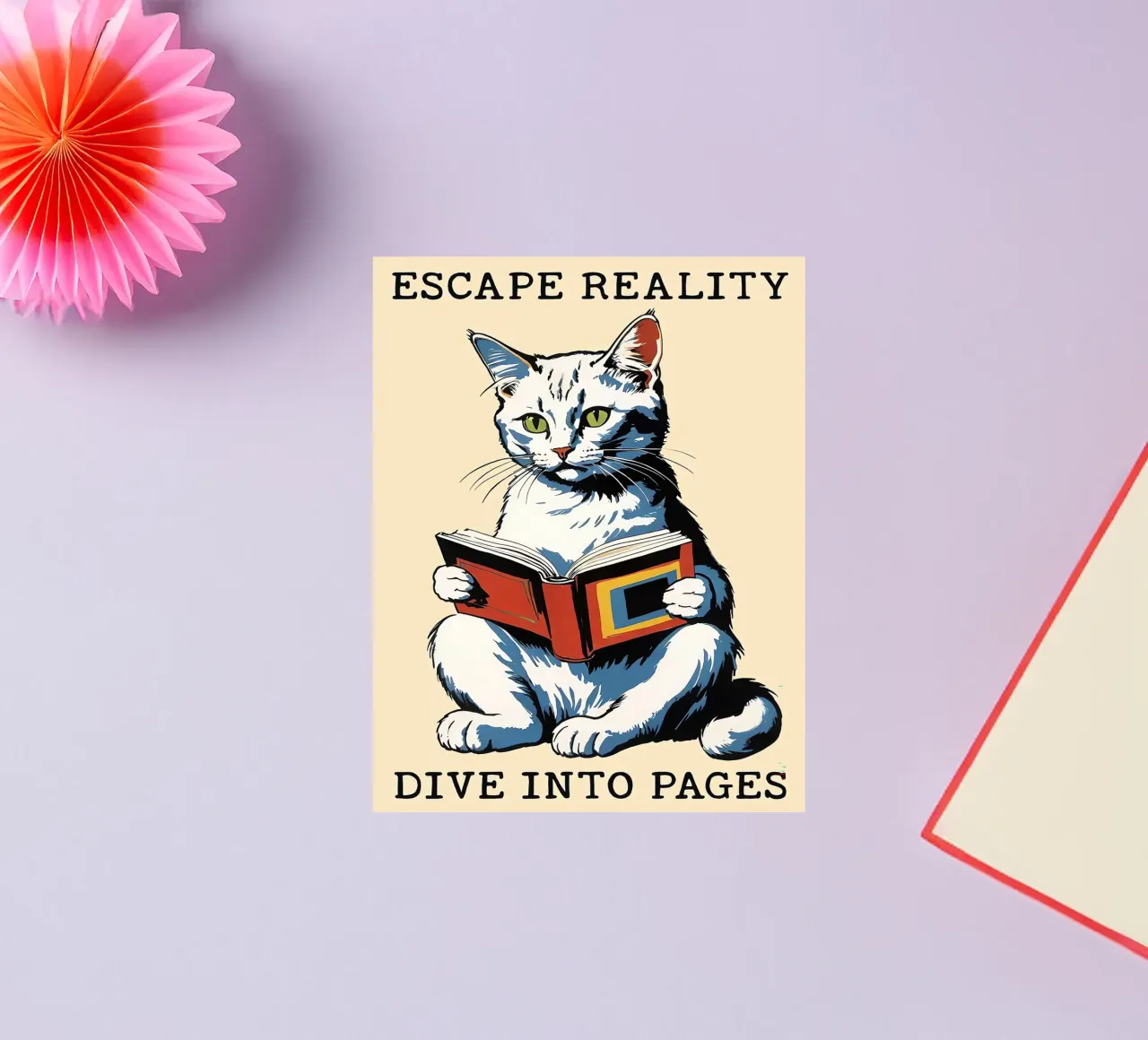ESCAPE REALITY DIVE INTO PAGES sticker by Arjun