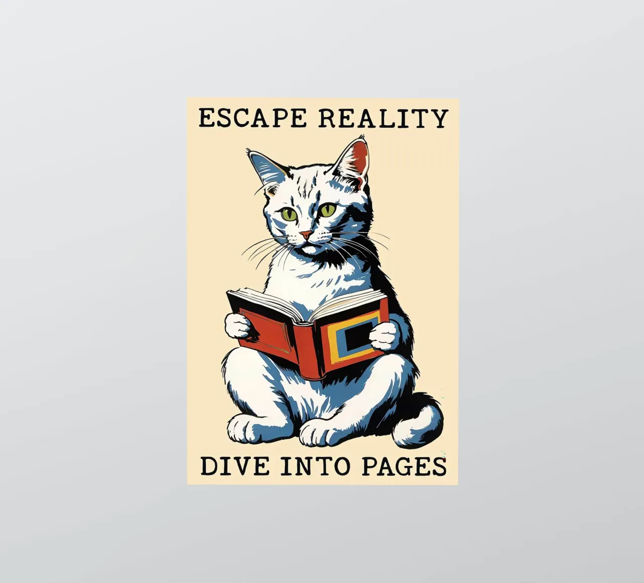 ESCAPE REALITY DIVE INTO PAGES sticker by Arjun