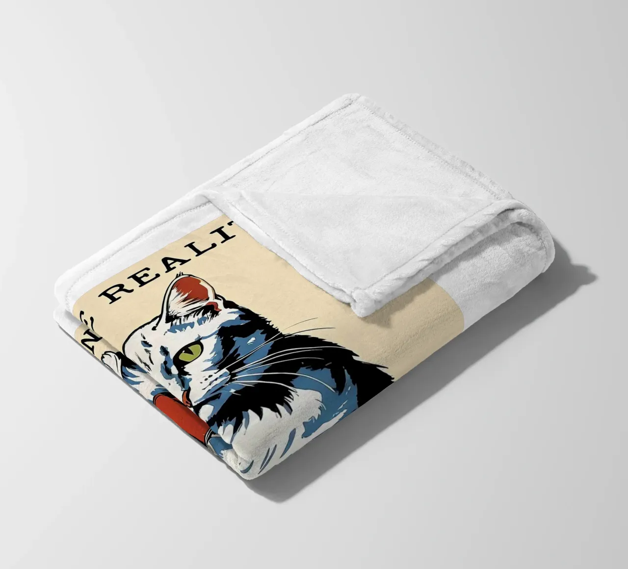 ESCAPE REALITY DIVE INTO PAGES fleece blanket by Arjun
