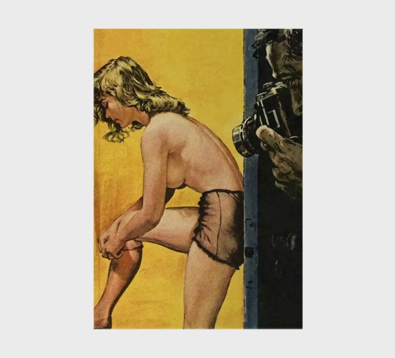 Spionage auf schöne Blondine Notizbuch von Vintage Beauties
