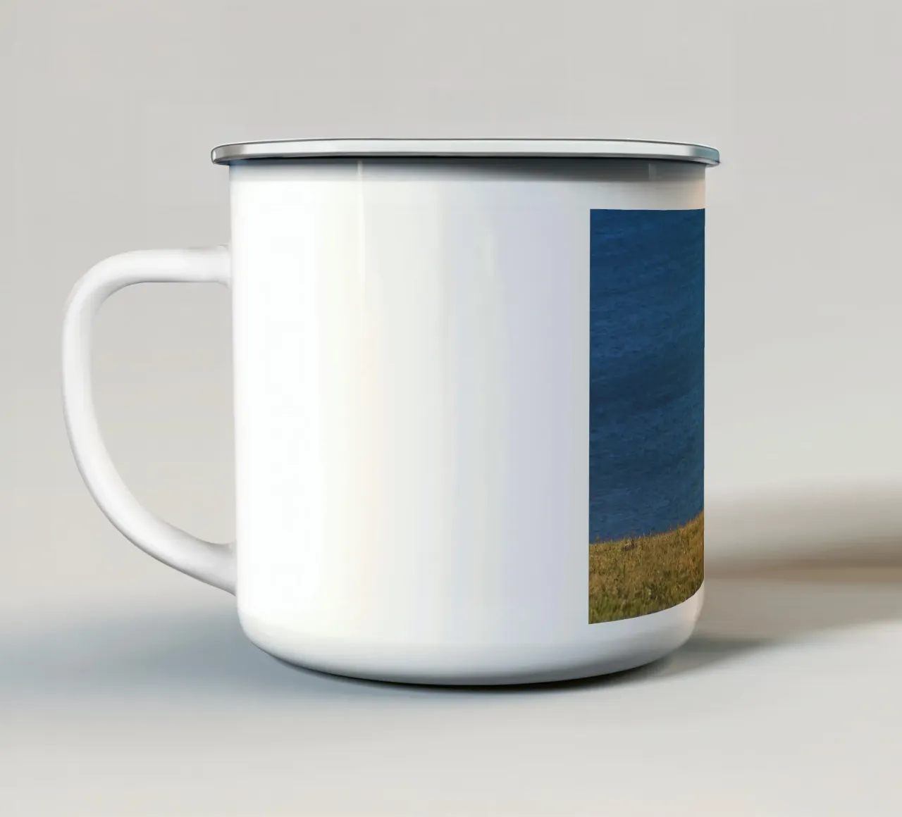 pascolo di cavalli tazza in smalto da Horsire