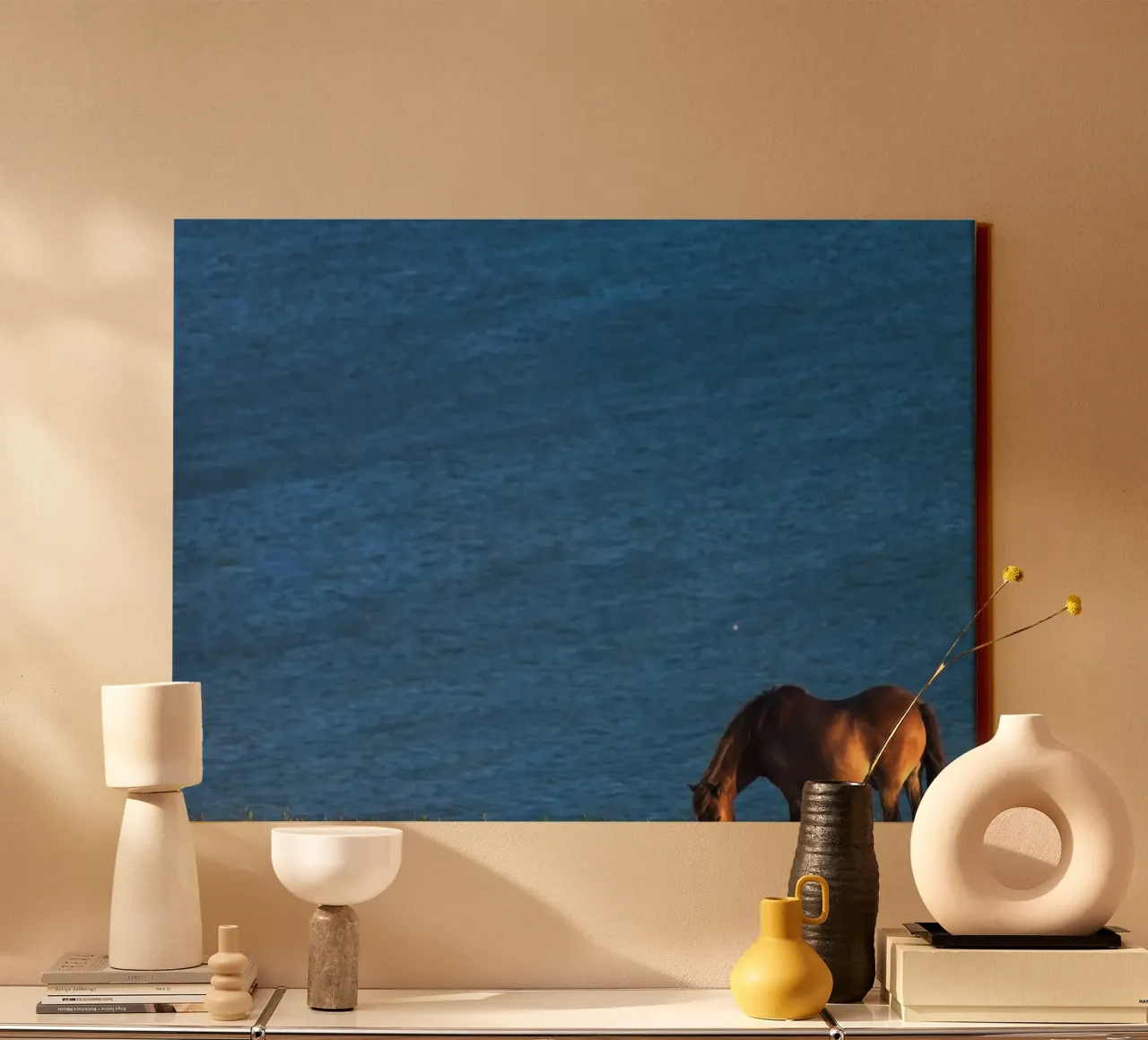 pasture of horse canvas by Horsire