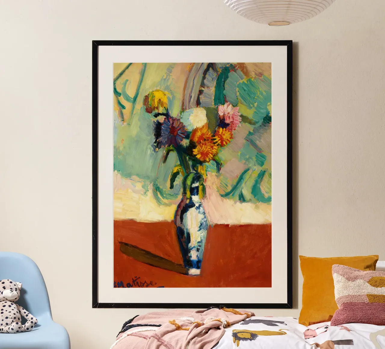 Matisse - Bouquet di vasi cinesi poster con telaio in plastica da Jam Poster