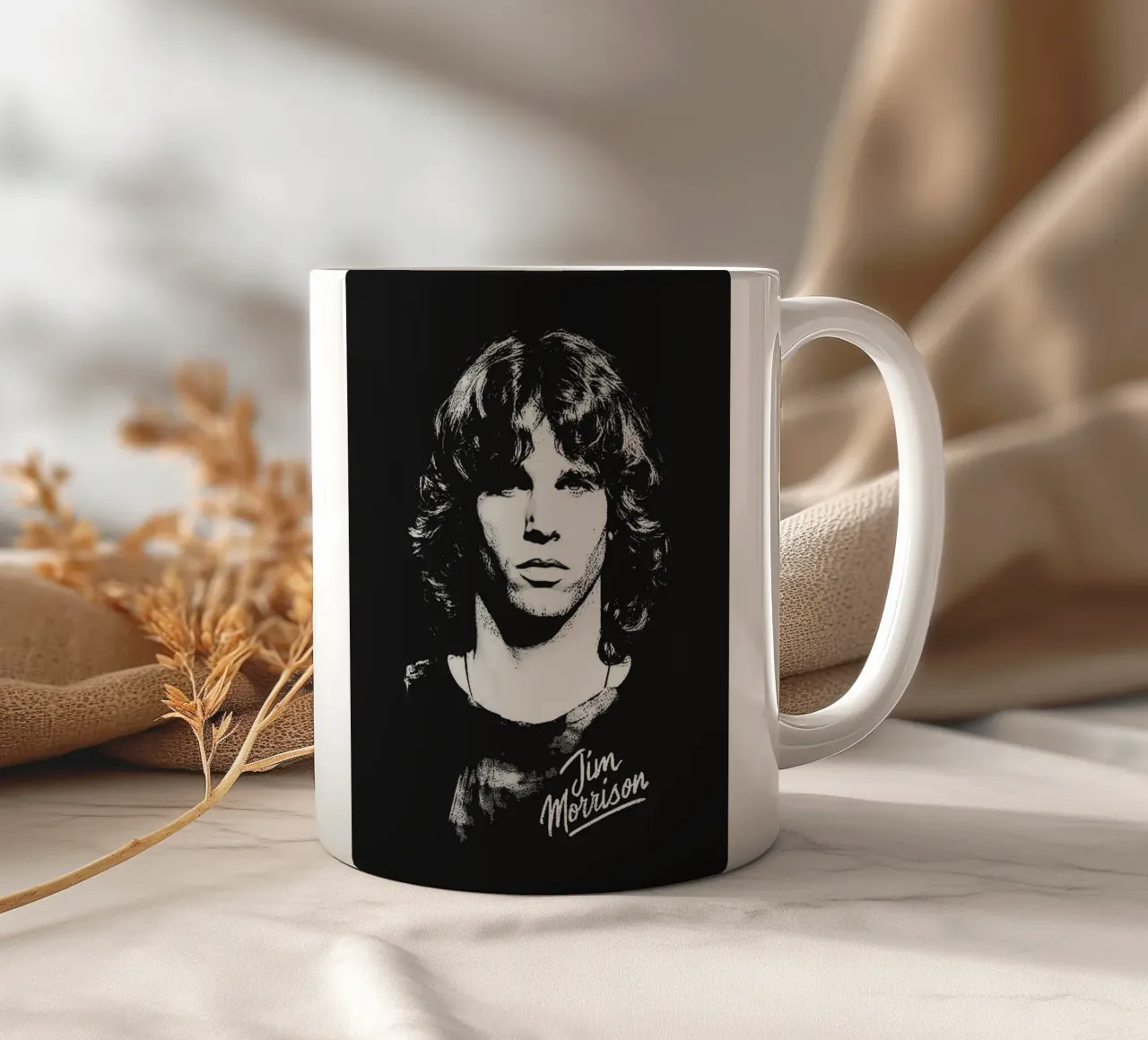 jim morrison tazza in ceramica da vanhesling