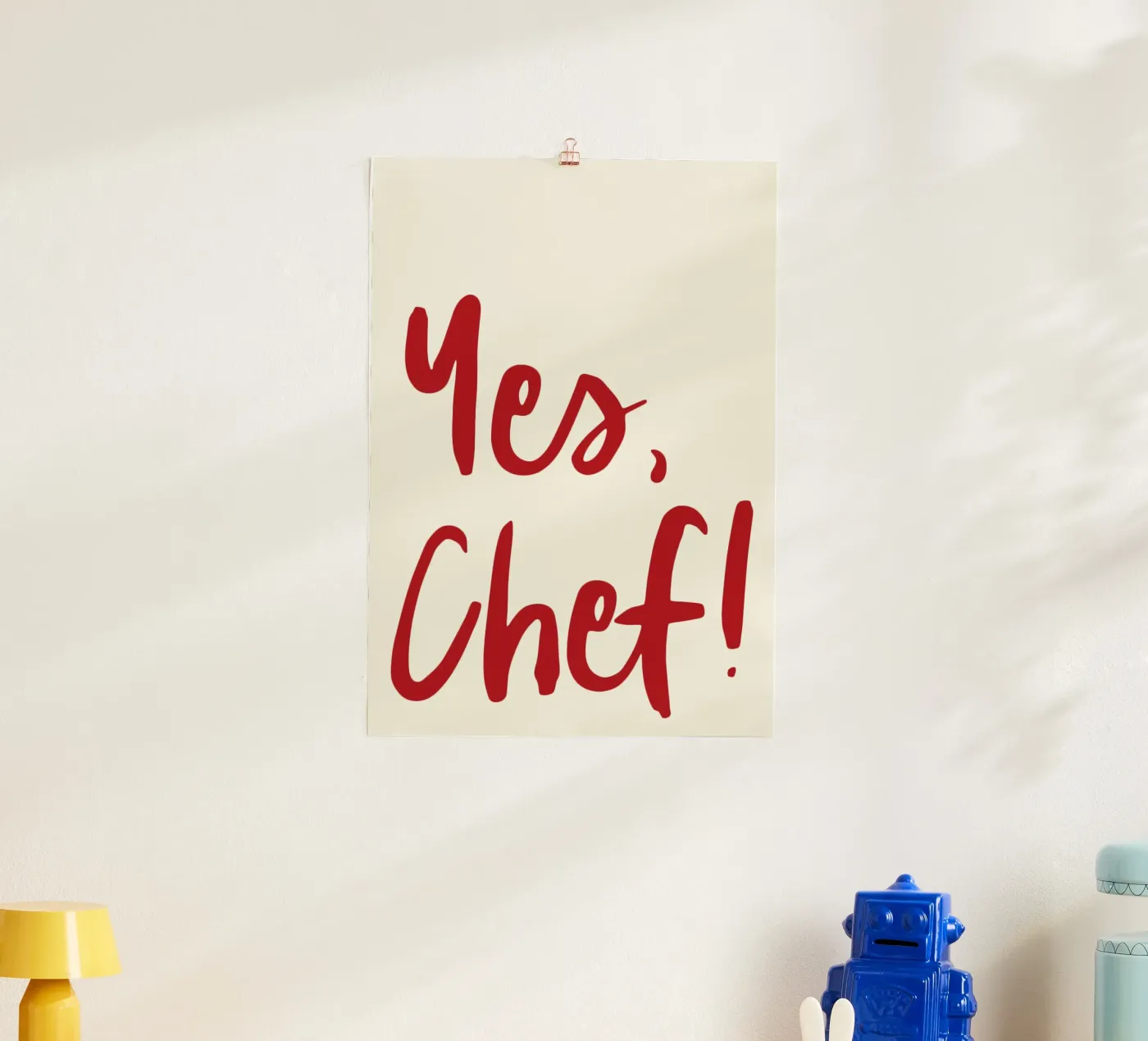 Yes Chef poster van Attaboy Dsgn