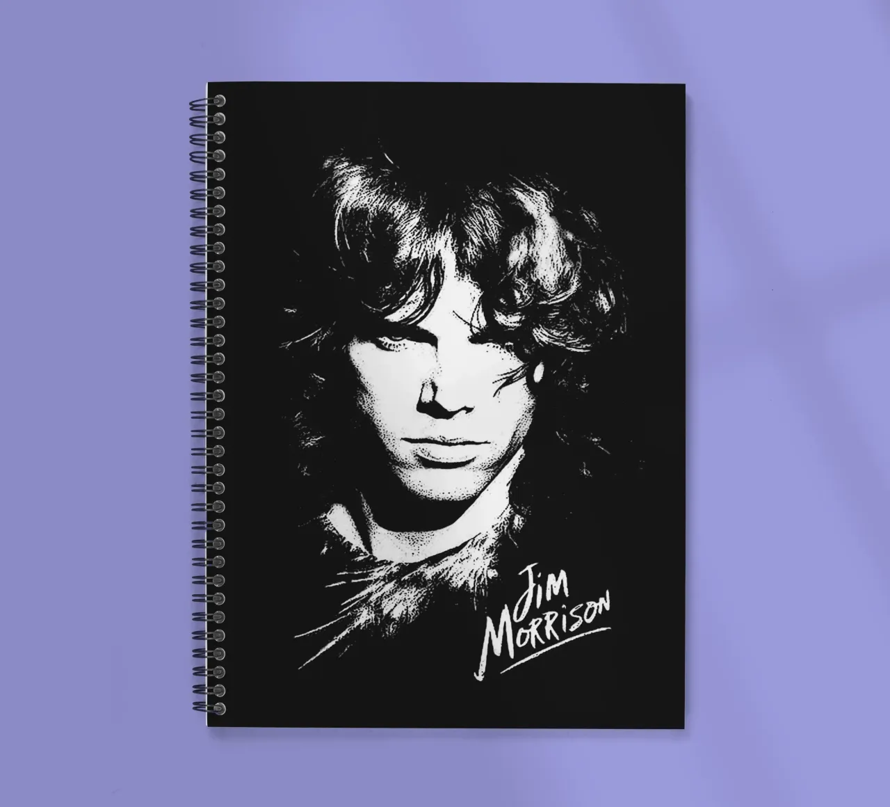 jim morrison spiral notebook by vanhesling