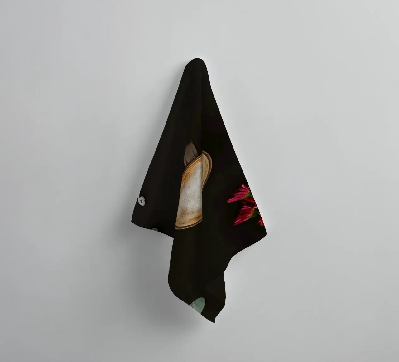 floral coffee in the desk towel by cofa home