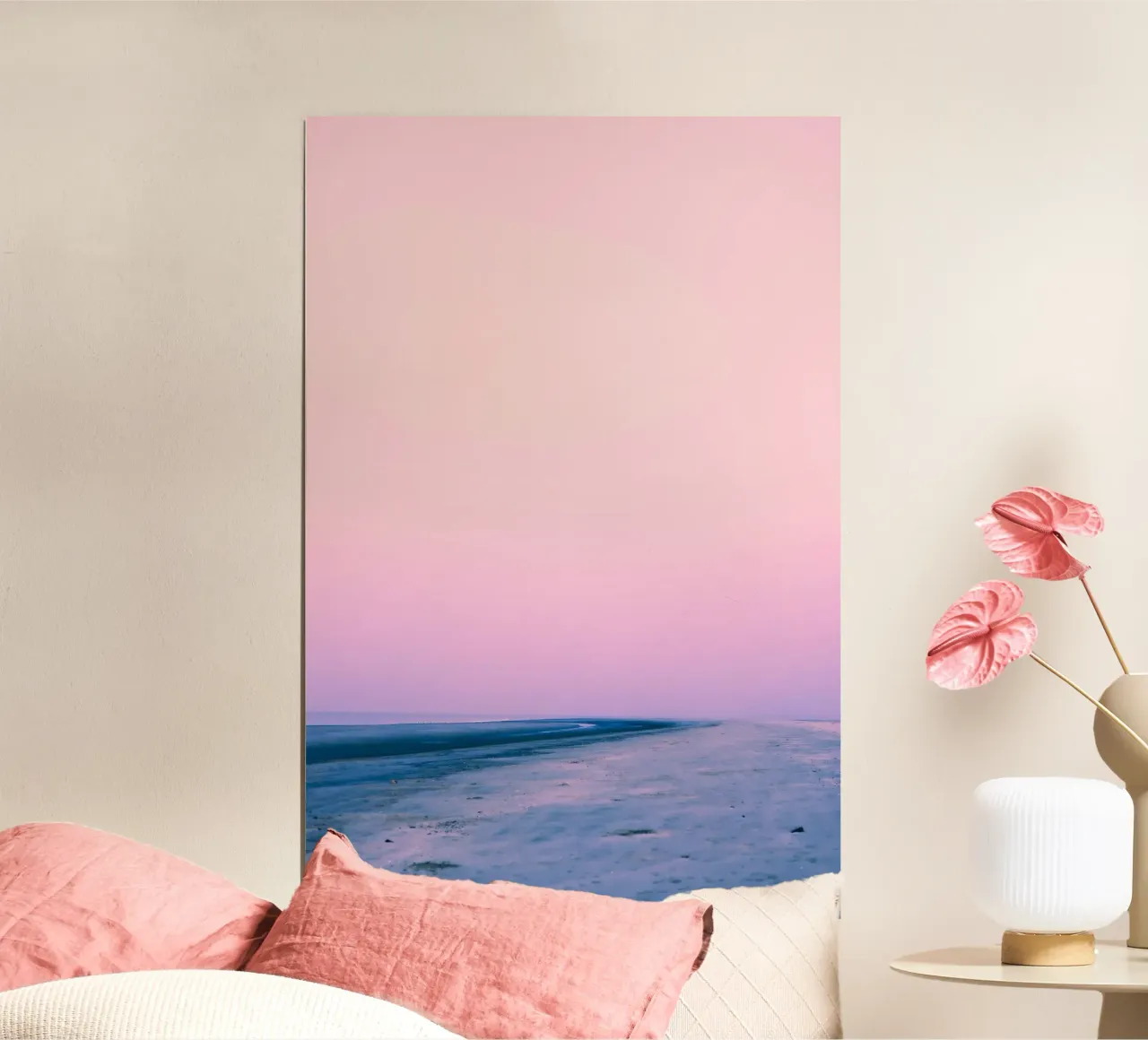 schiuma di mare poster con telaio in alluminio da cofa home