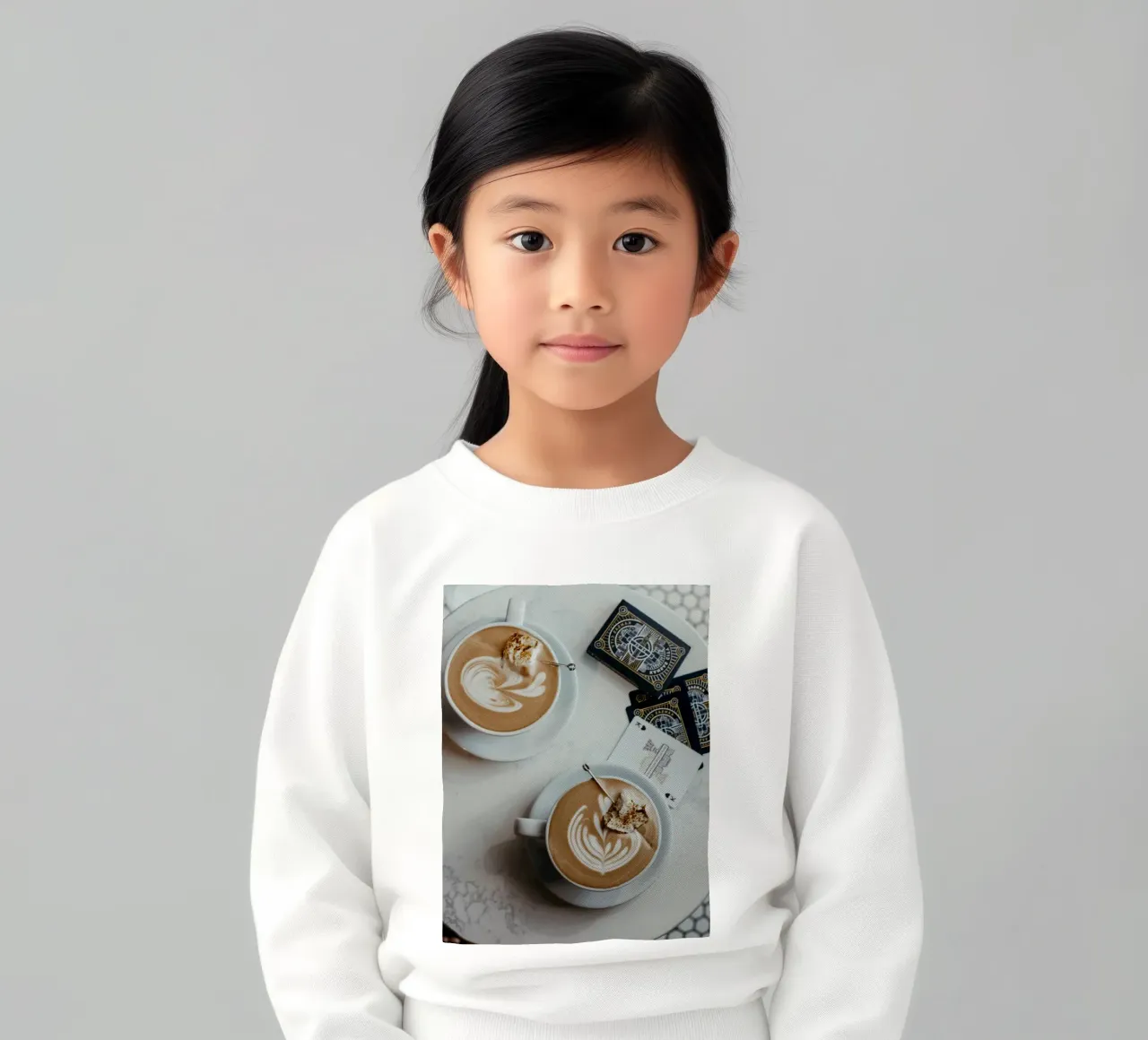 coppia di caffè sulla scrivania felpa bambino da cofa home