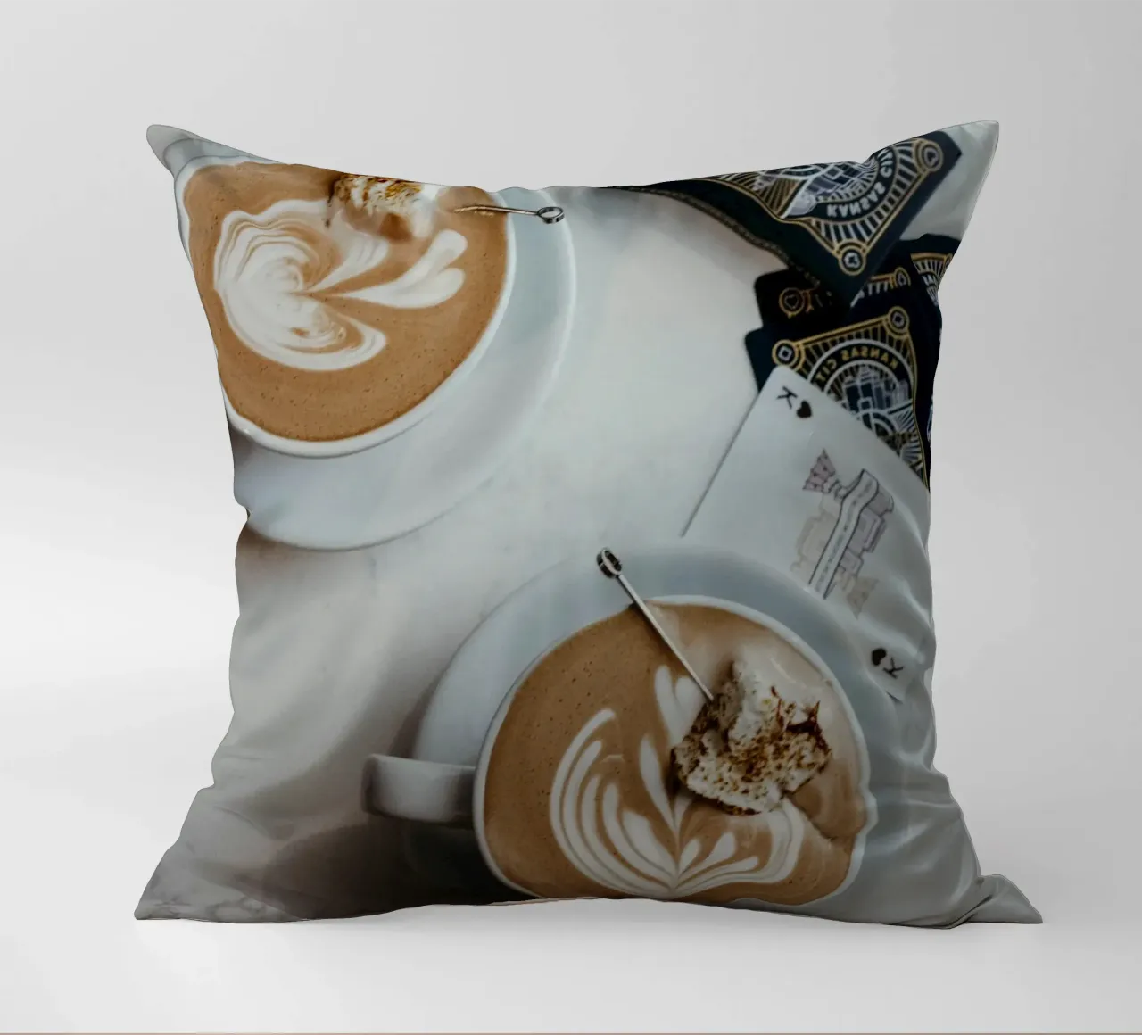 coppia di caffè sulla scrivania cuscino da cofa home