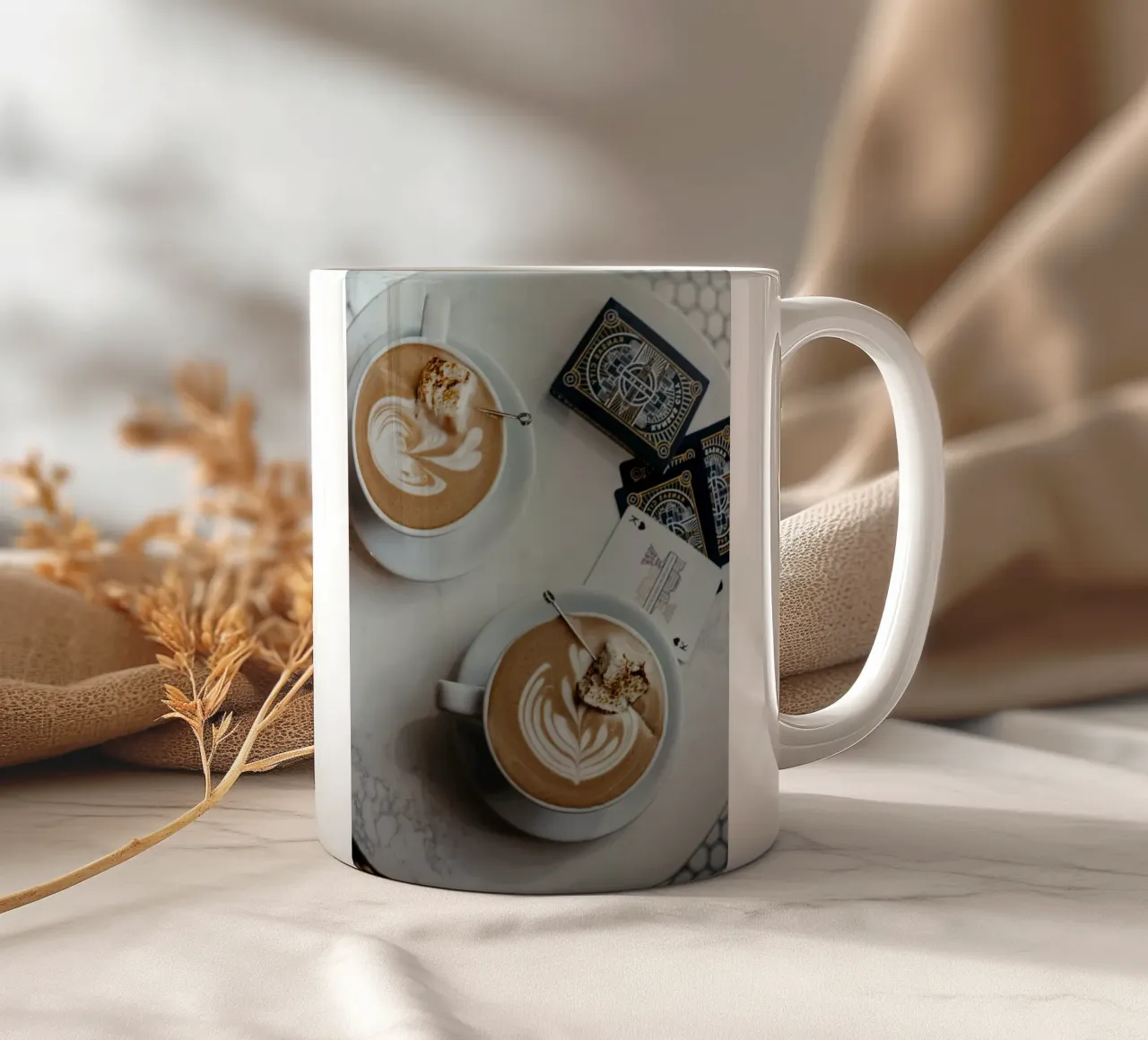 coppia di caffè sulla scrivania tazza in ceramica da cofa home