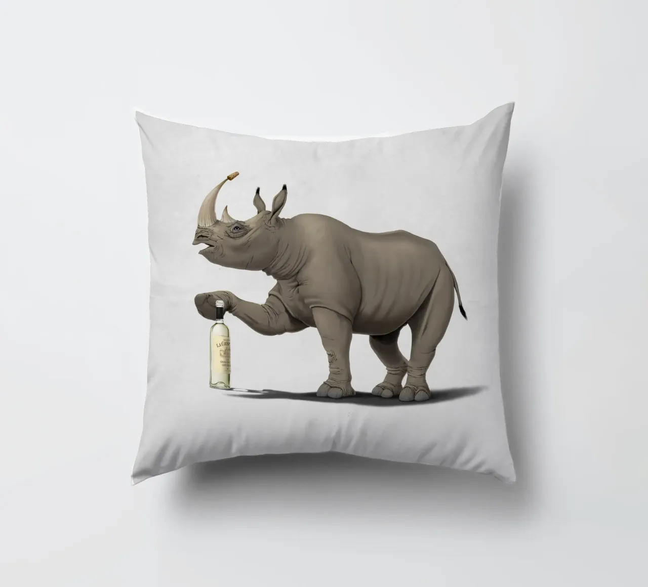 Cork it, Dürer! (Wordless) cuscino da Rob Art | Illustration