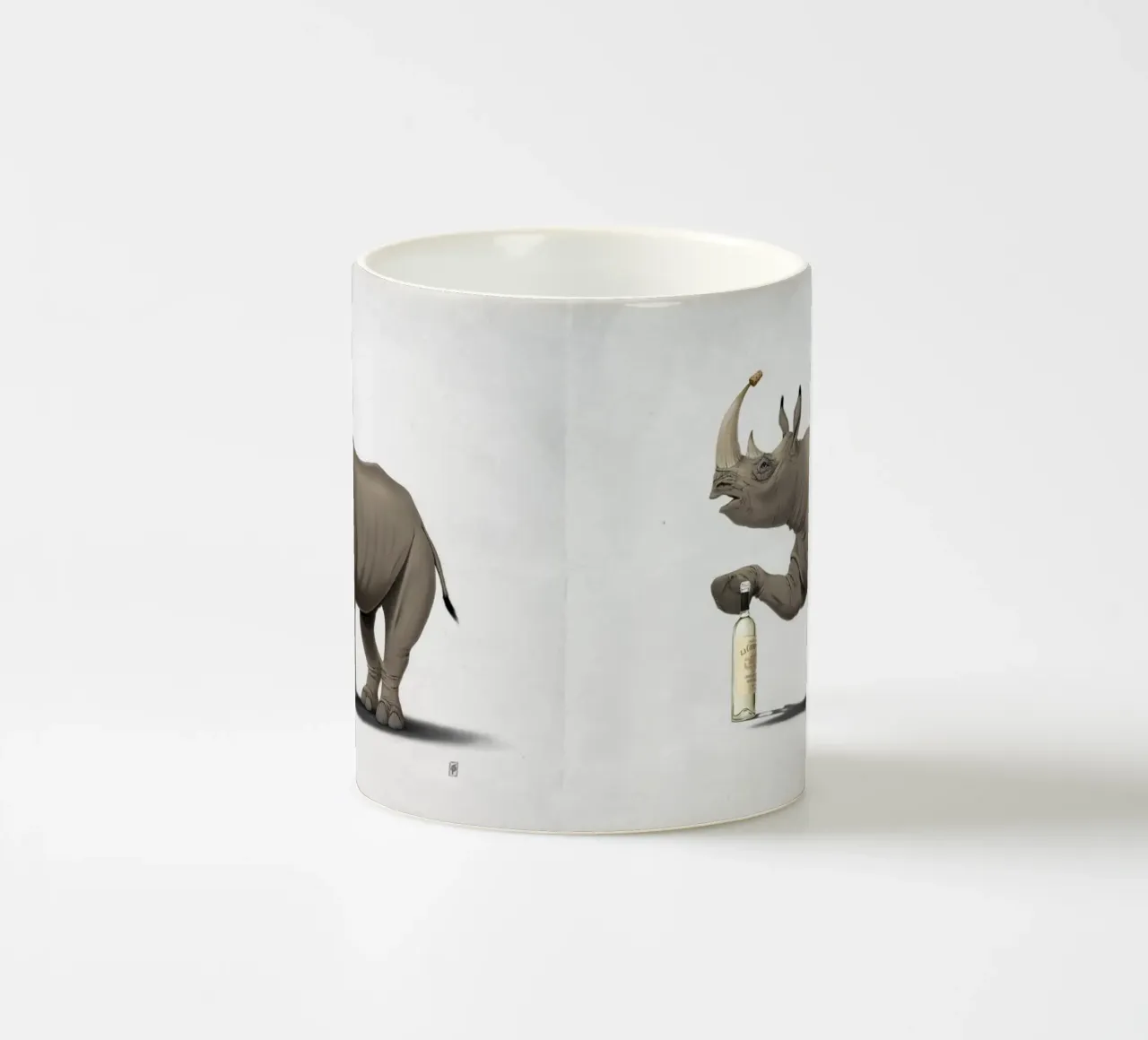 Cork it, Dürer! (Wordless) tazza in ceramica da Rob Art | Illustration