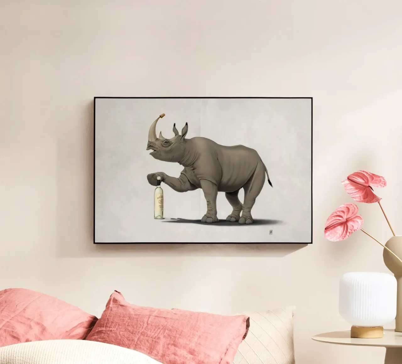 Cork it, Dürer! (Wordless) plexiglass da Rob Art | Illustration
