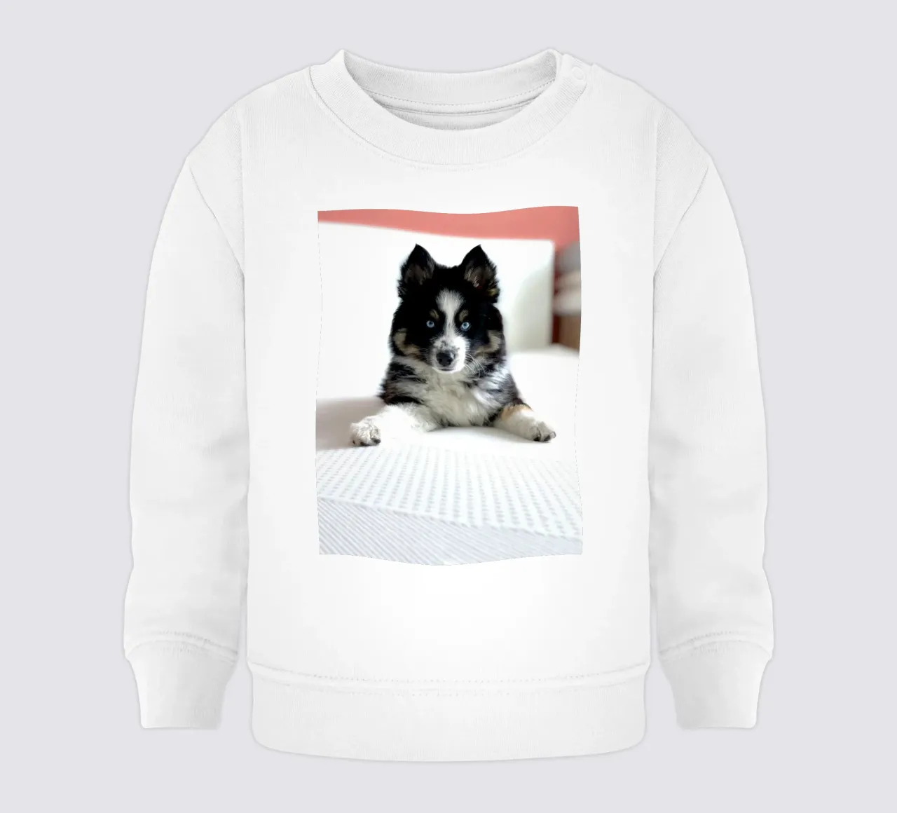 cucciolo con occhi blu felpa neonato da animal story home