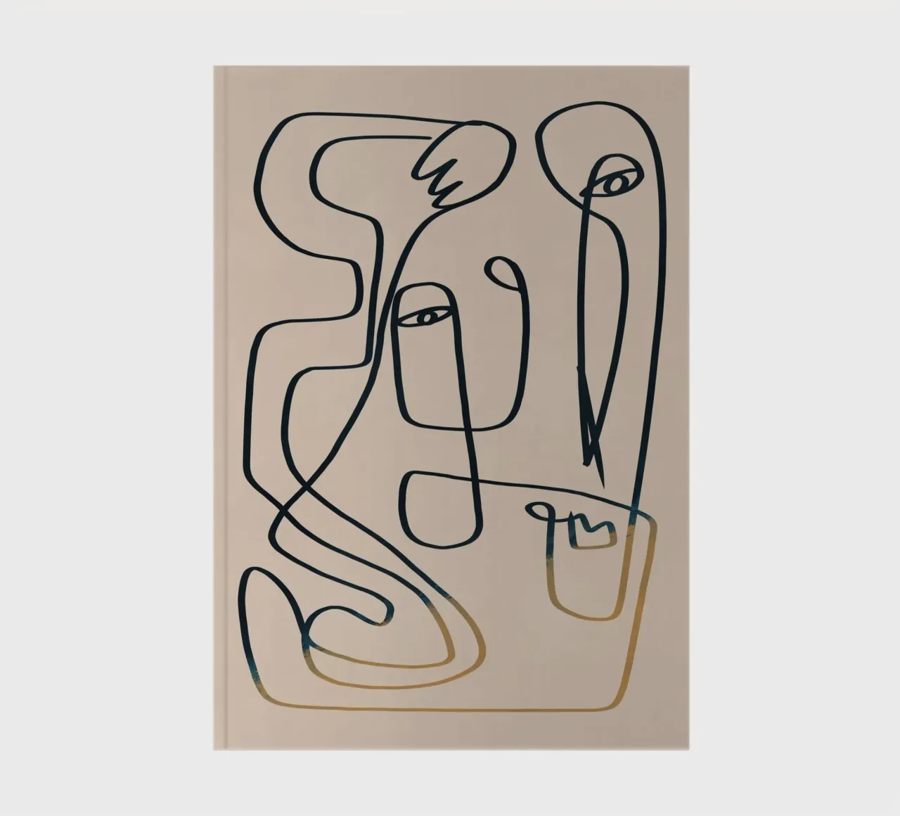 Line art flow 02 notebook by Little Dean