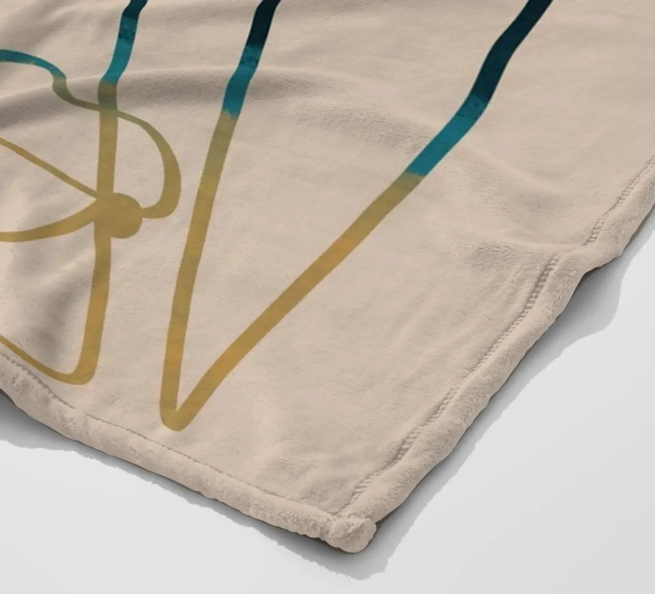 Flusso di line art 03 coperta in pile da Little Dean