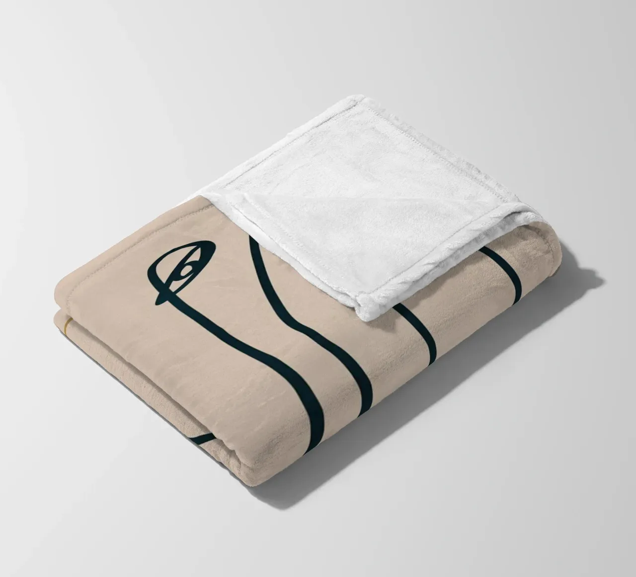 Flusso di line art 03 coperta in pile da Little Dean