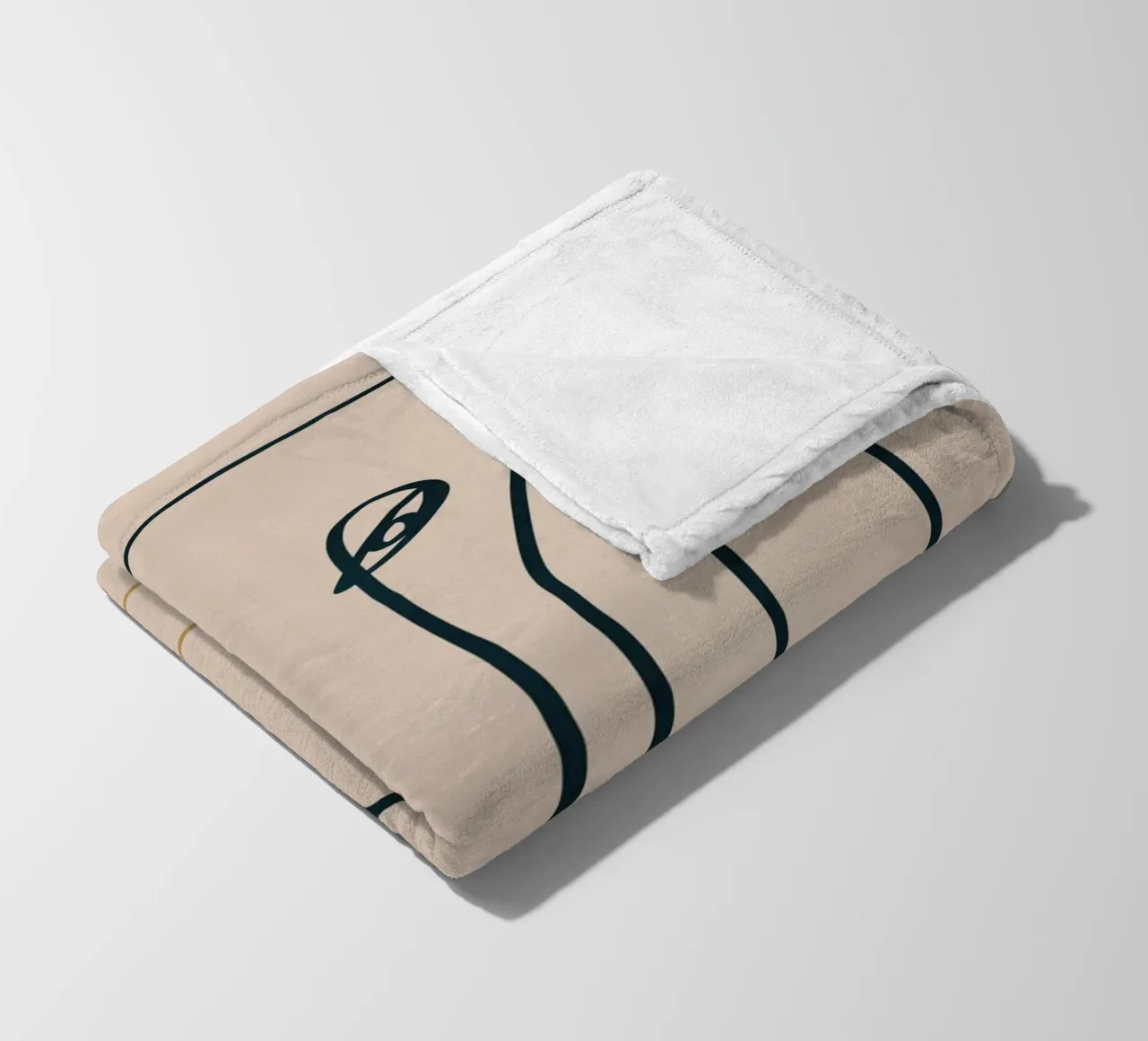 Flusso di line art 03 coperta in pile da Little Dean