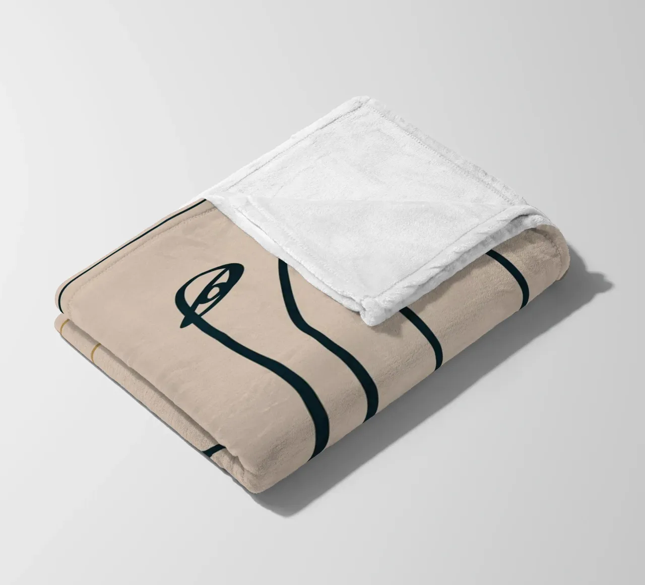 Flusso di line art 03 coperta in pile da Little Dean