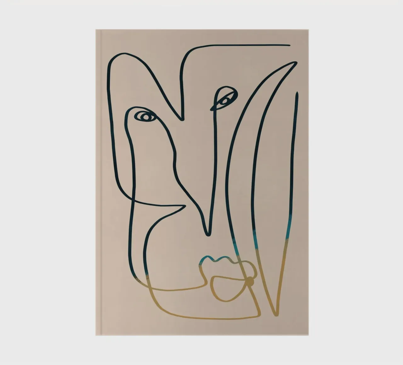 Line art flow 03 notebook by Little Dean