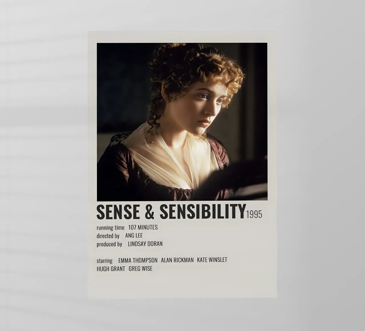 SENSE & SENSIBILITY 1995 pellicola backlit da MVFminimalist