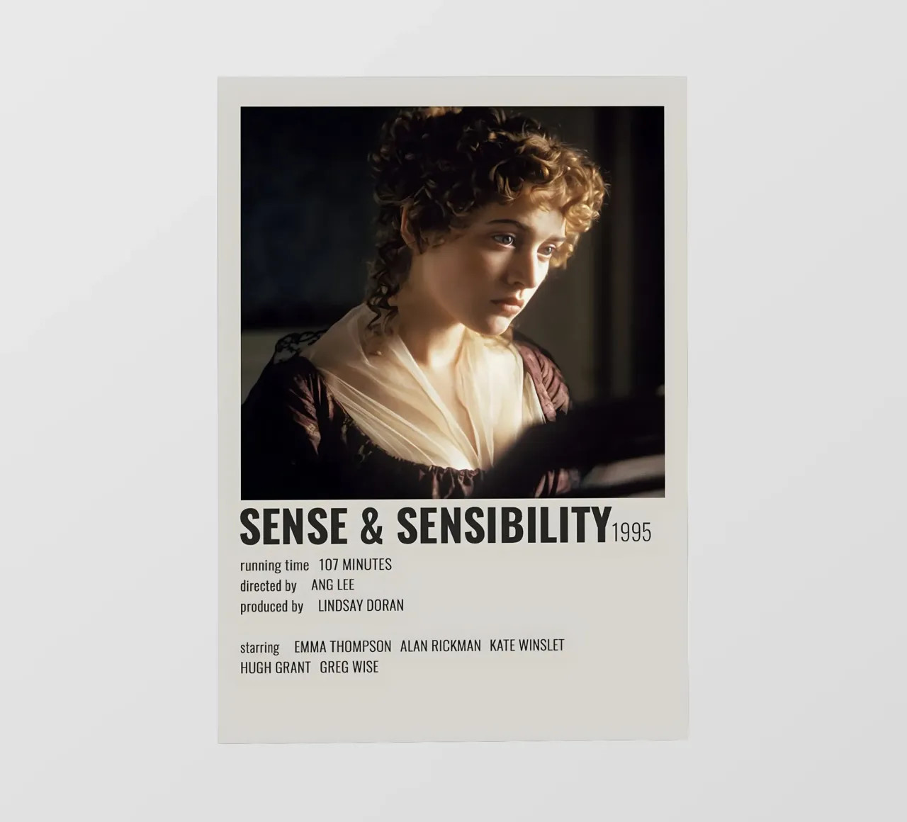 SENSE & SENSIBILITY 1995 telo in pvc da MVFminimalist