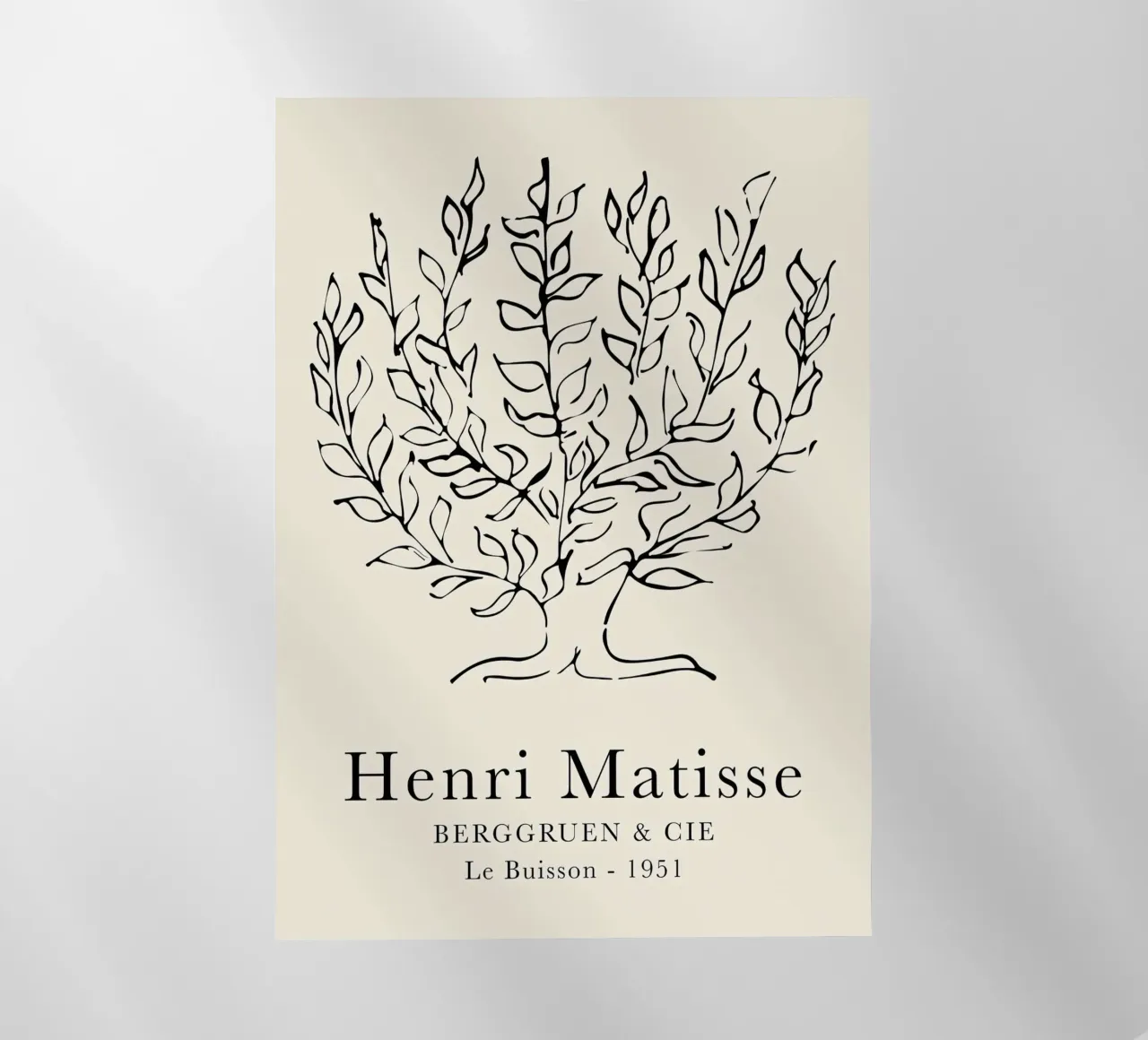 Matisse Le Buisson Schizzo di un albero 1951 pellicola backlit da Jam Poster