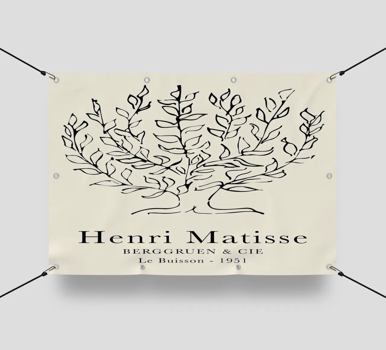 Matisse Le Buisson Schizzo di un albero 1951 telo in pvc da Jam Poster