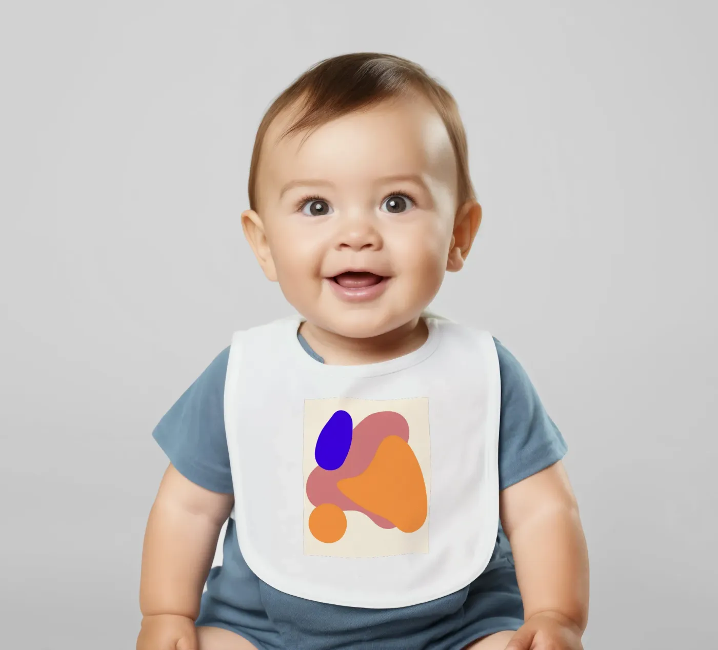 forme geometriche bavaglino da pastel color shape