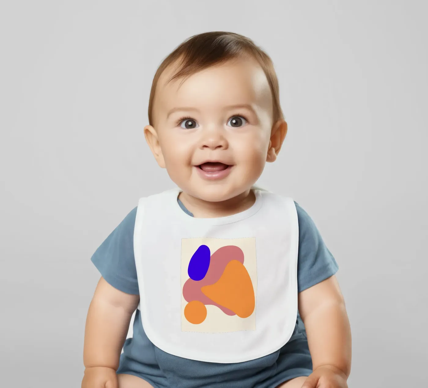 forme geometriche bavaglino da pastel color shape