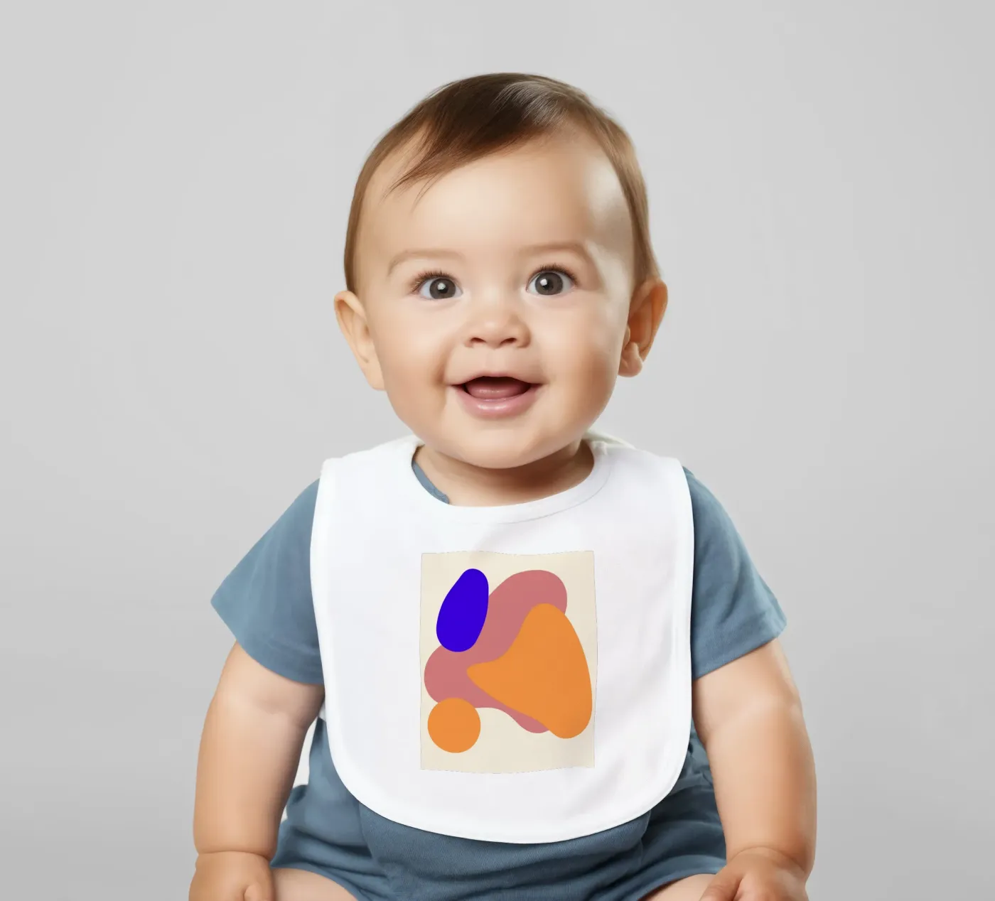 forme geometriche bavaglino da pastel color shape