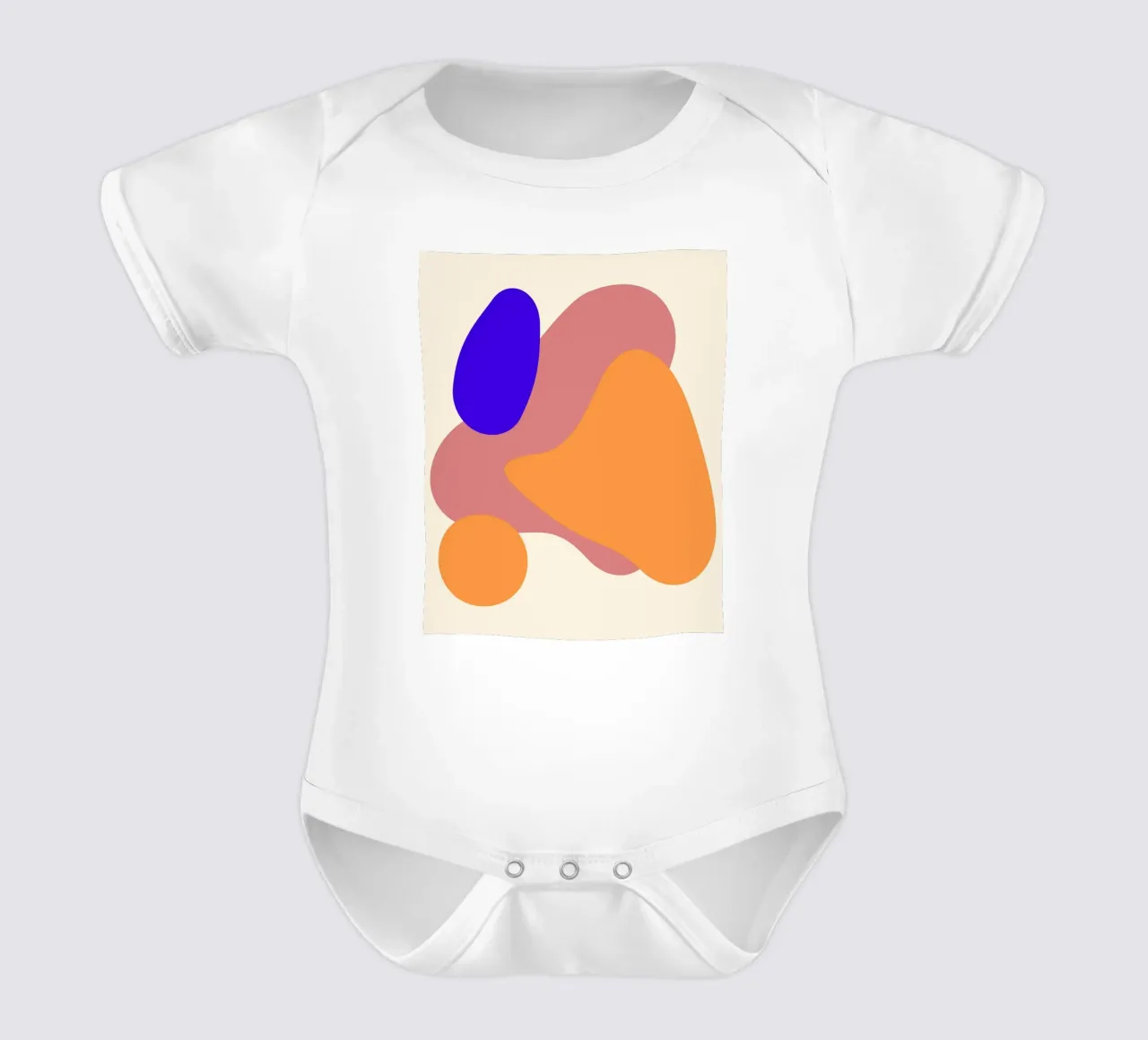 forme geometriche body neonato maniche corte da pastel color shape