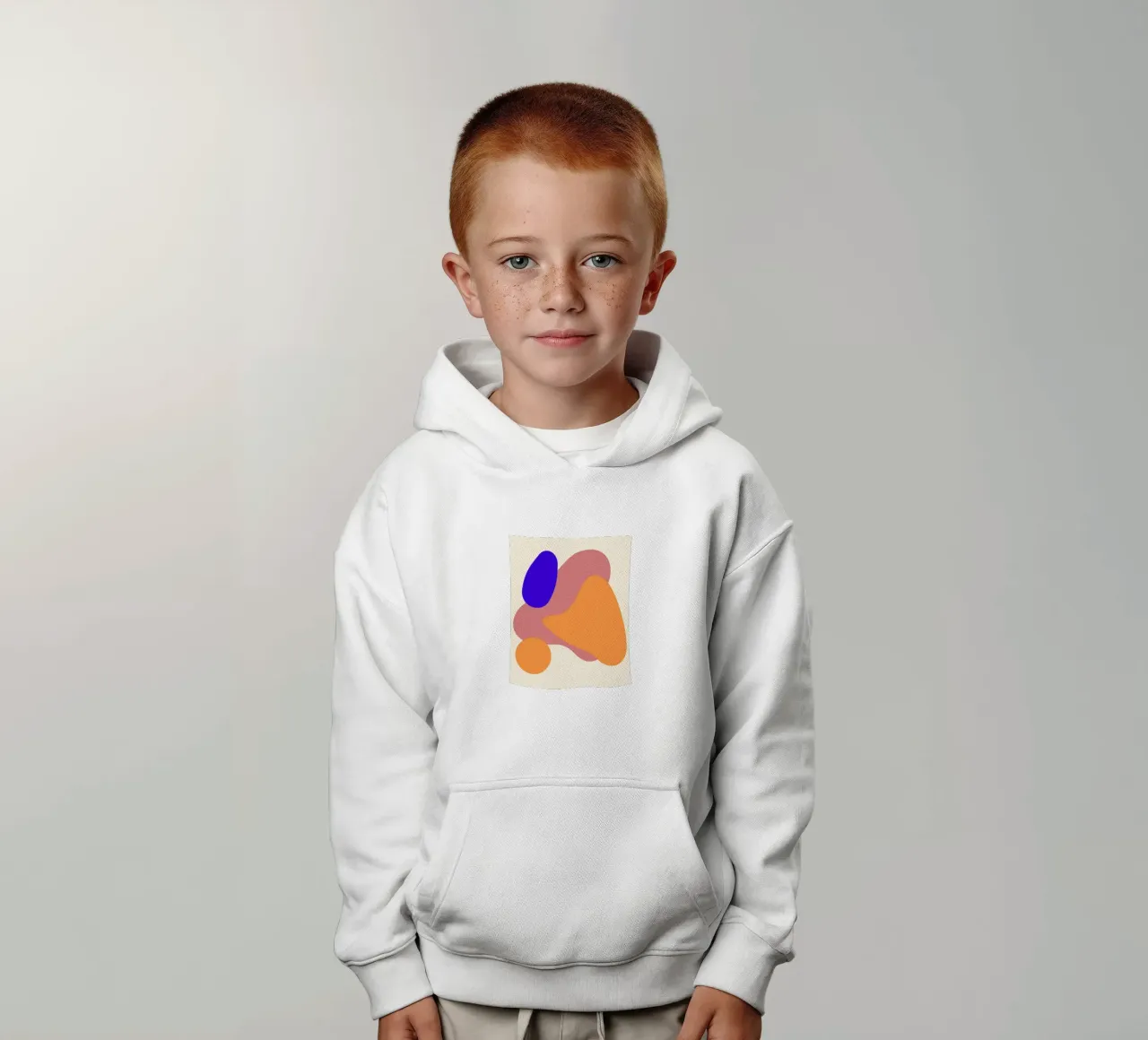 forme geometriche felpa bambino con cappuccio da pastel color shape