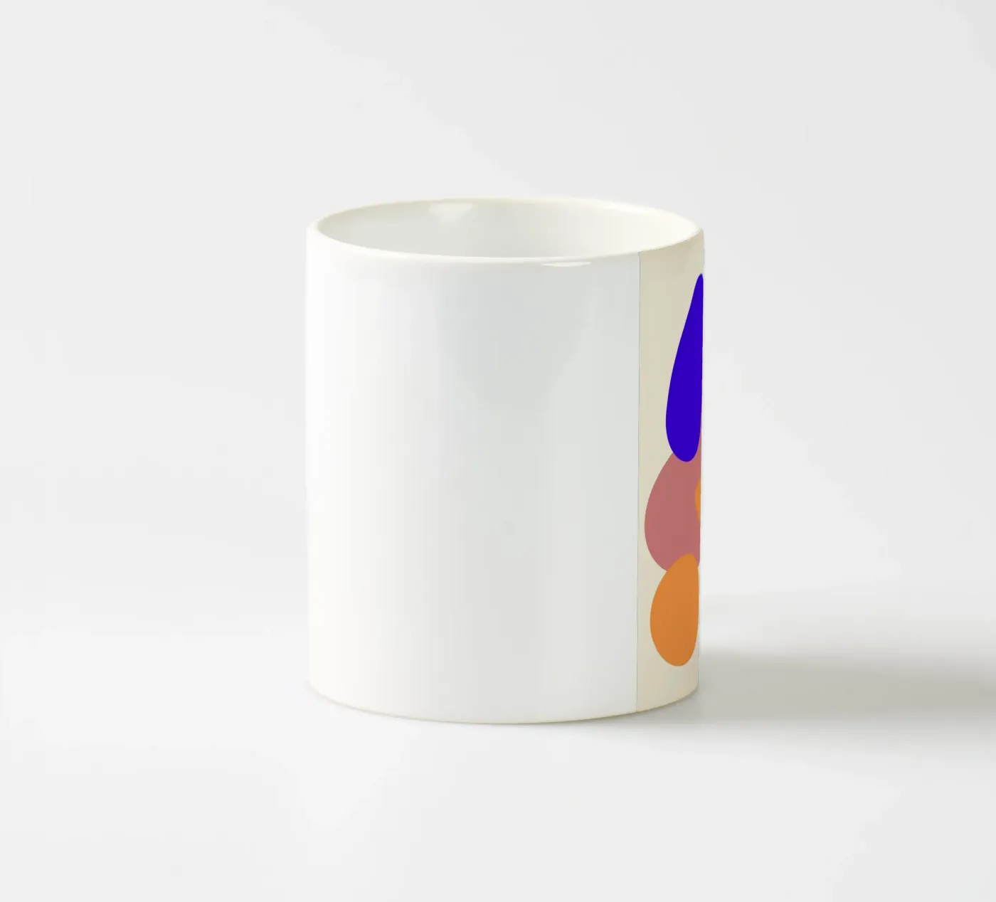 geometric shapes forms ceramic mug by pastel color shape