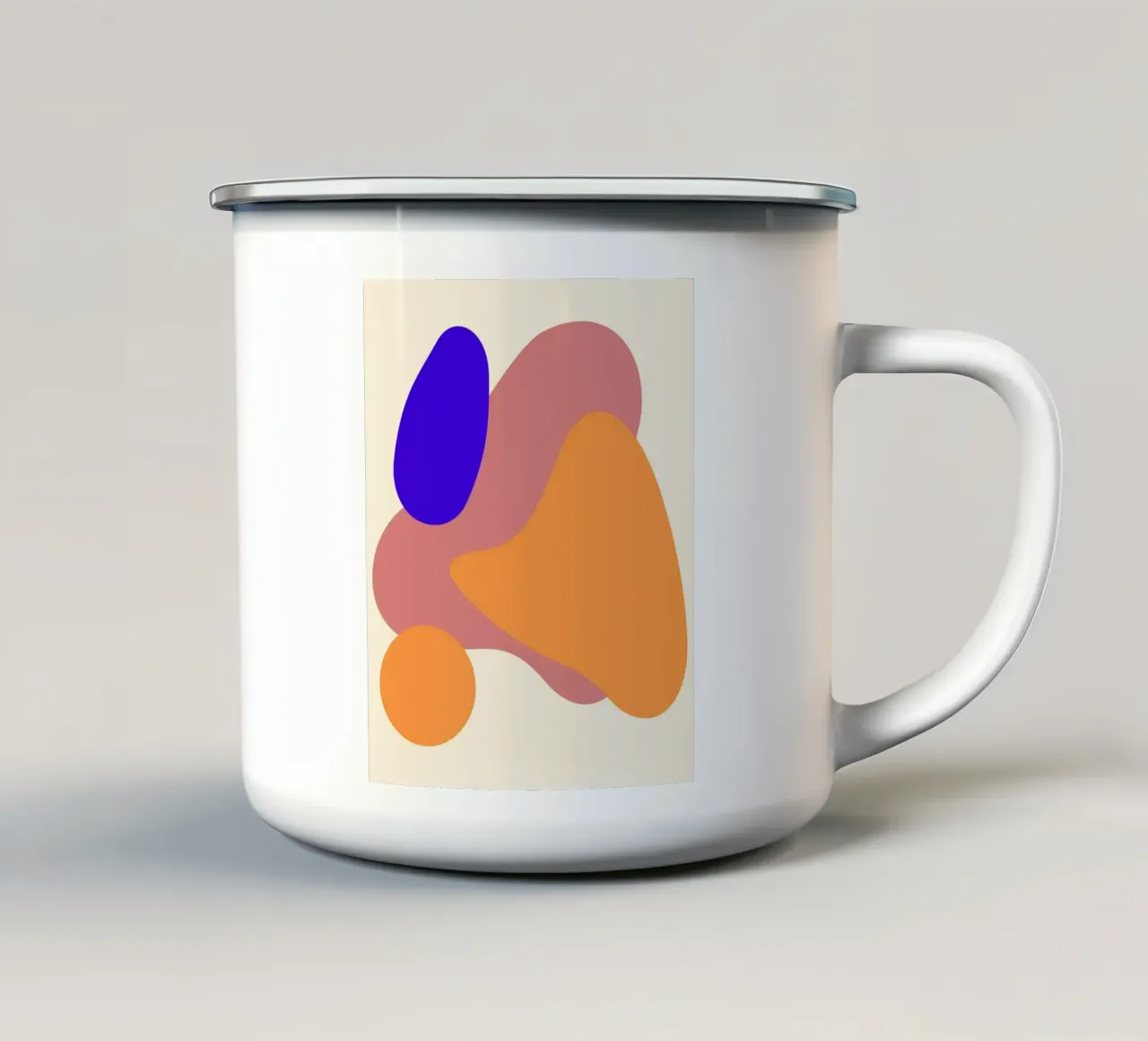 forme geometriche tazza in smalto da pastel color shape