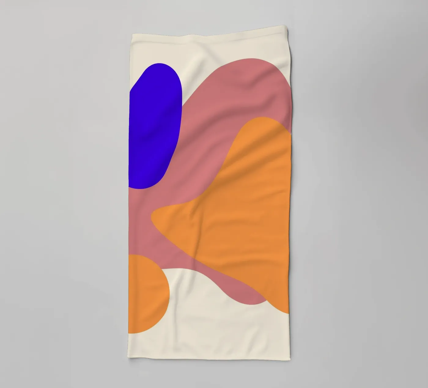 geometric shapes forms towel by pastel color shape