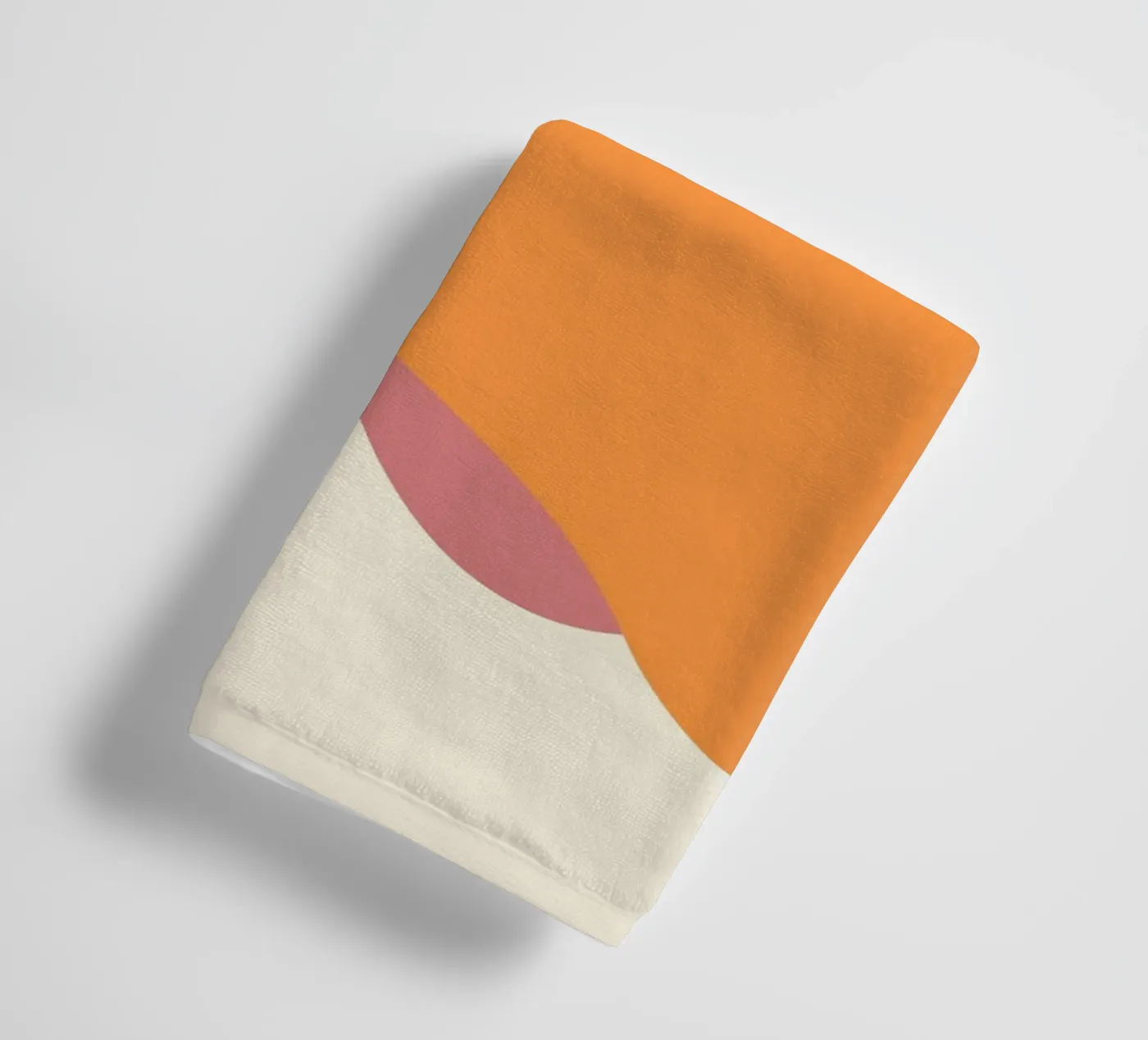 geometric shapes forms towel by pastel color shape
